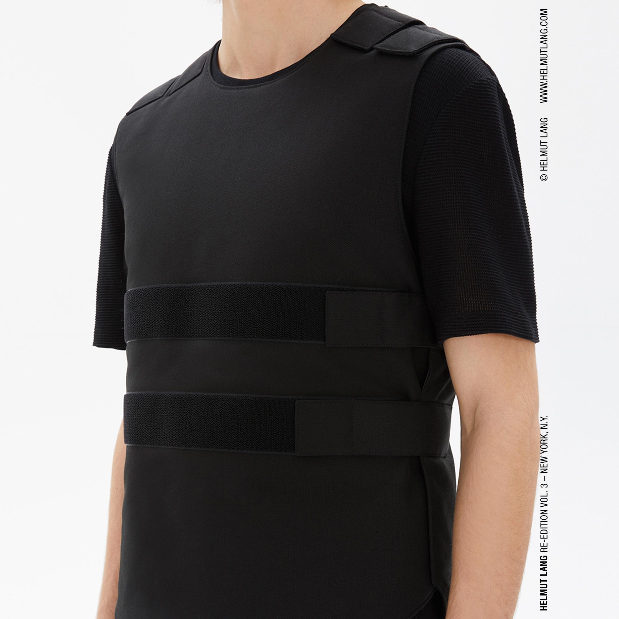 Helmut Lang Re-Edition Black Velcro Bulletproof Vest | WWW.HELMUTLANG.COM