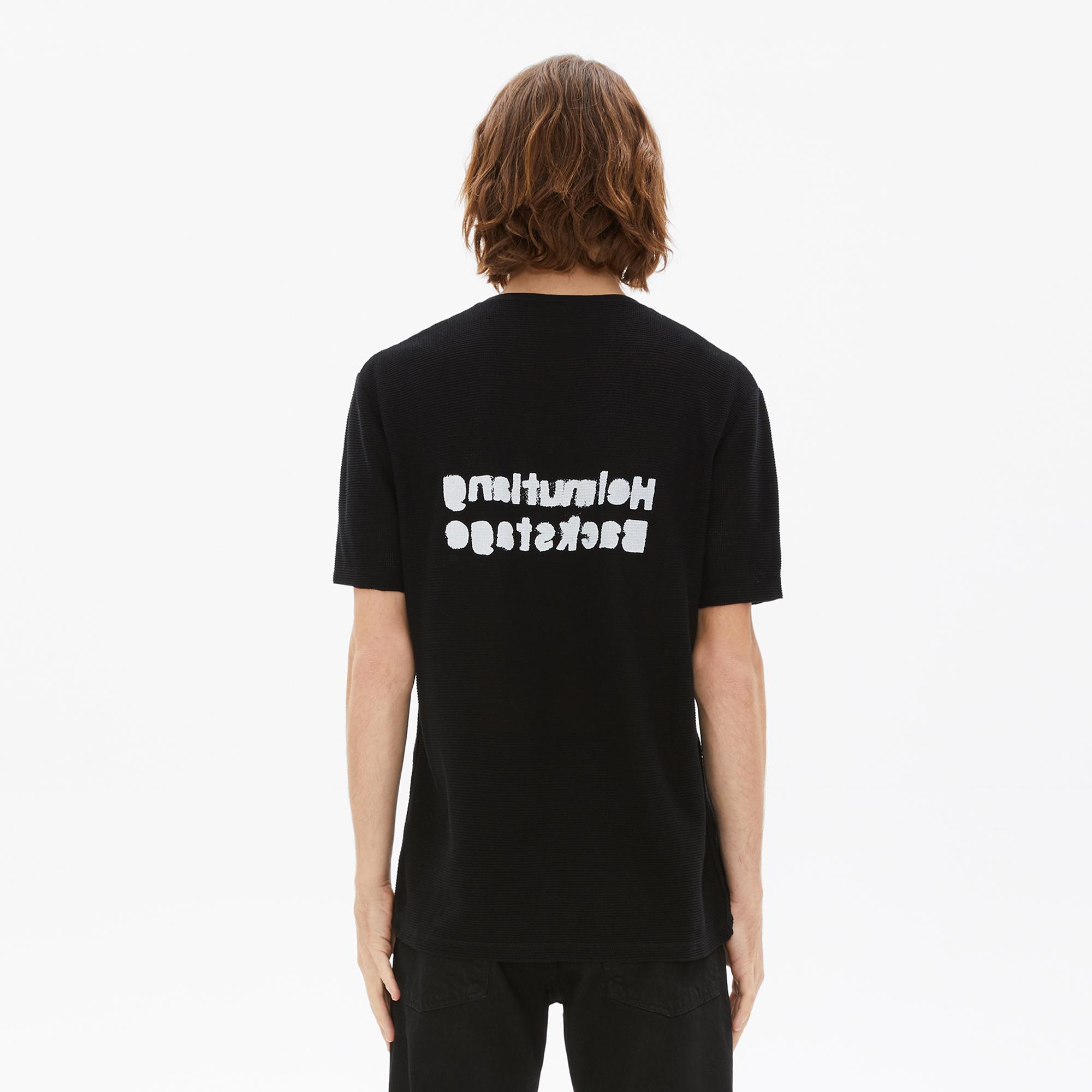 Helmut Lang Re-Edition Men's Black Backstage Print Thermal T-shirt ...