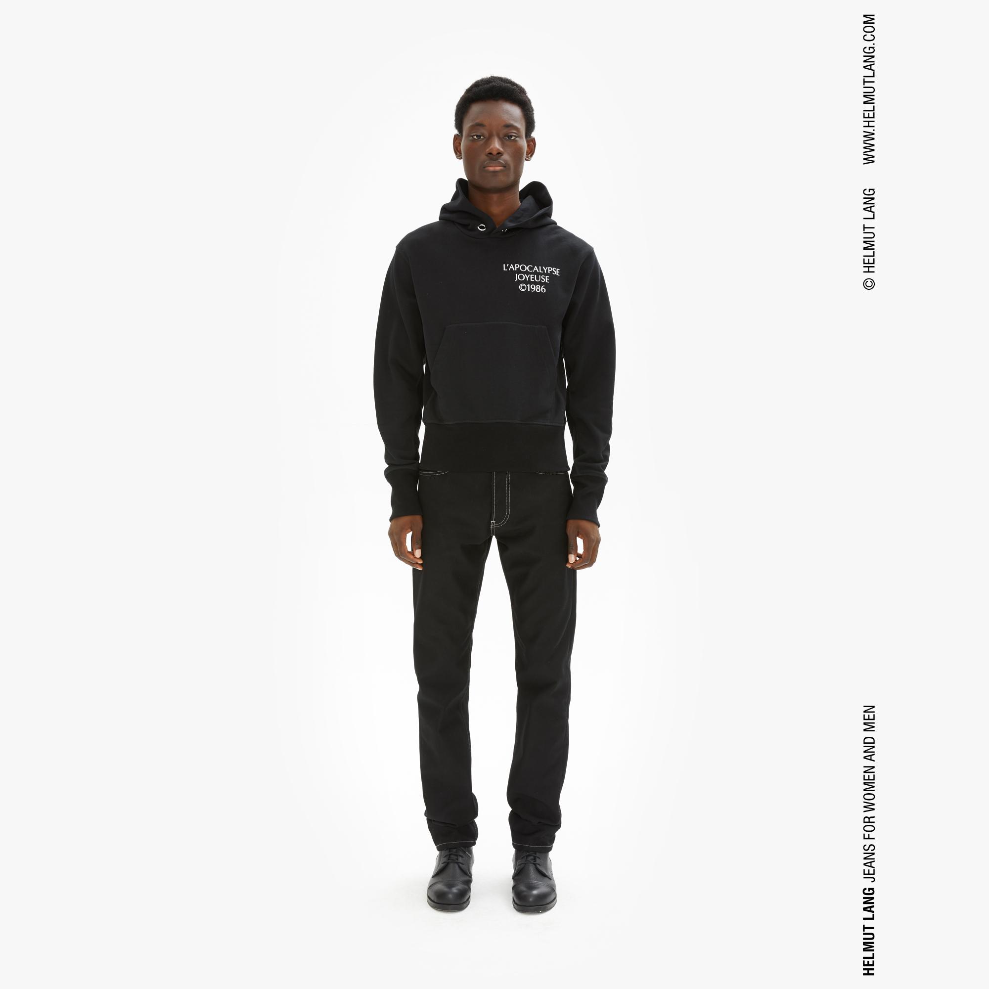 black helmut lang hoodie