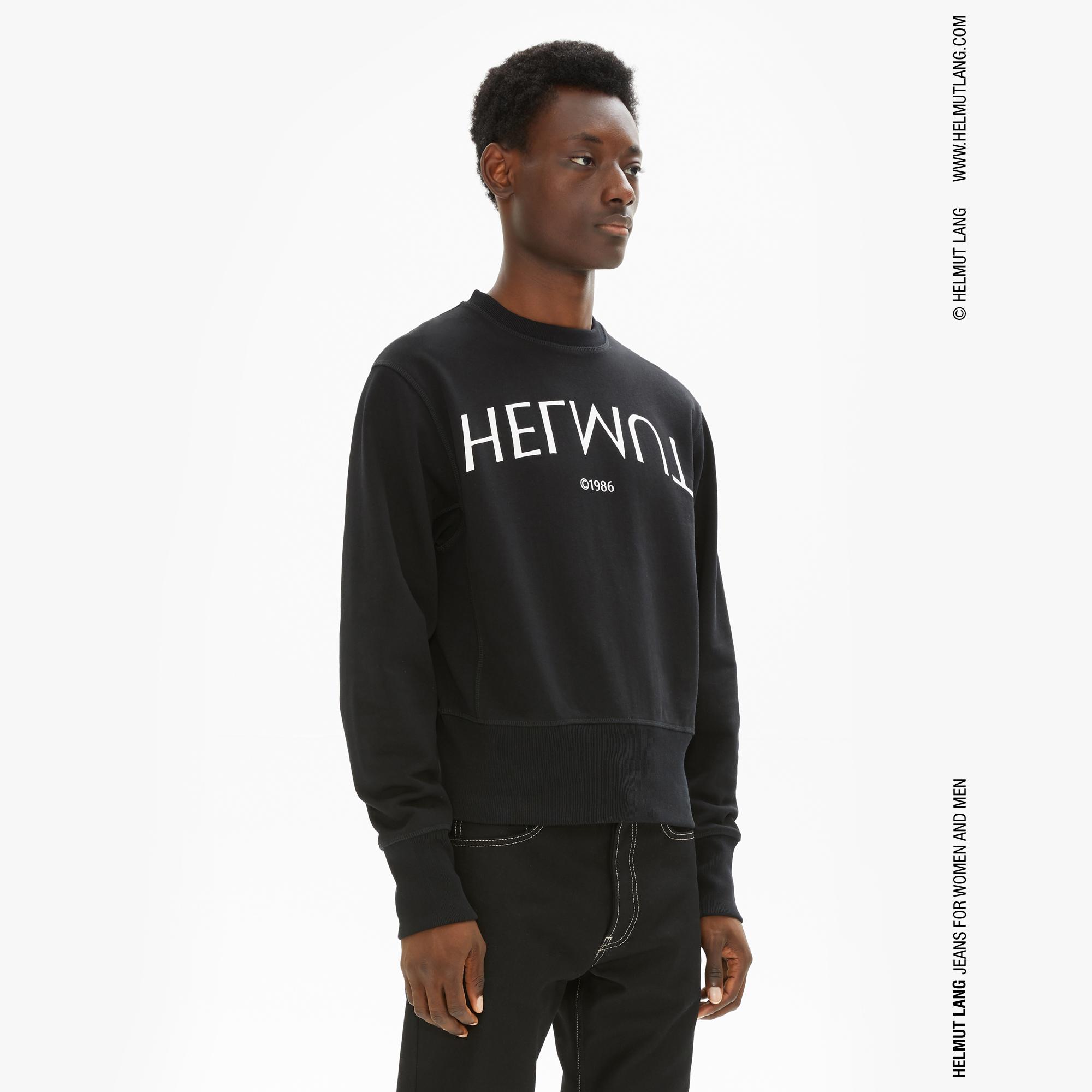 helmut lang logo sweatshirt