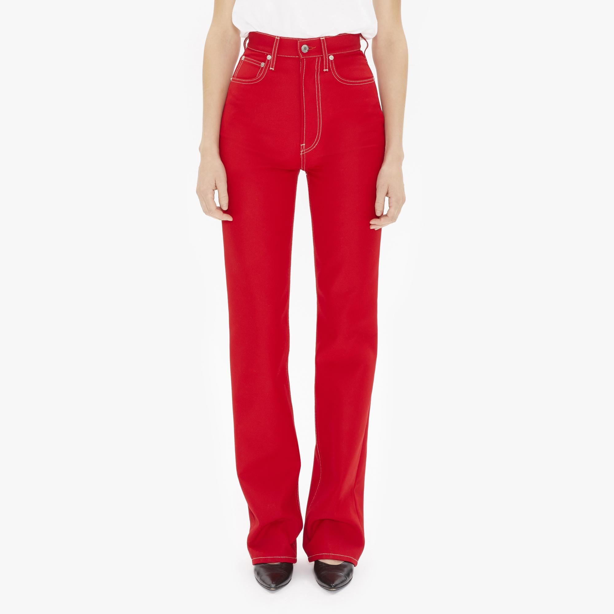 red jeans bootcut