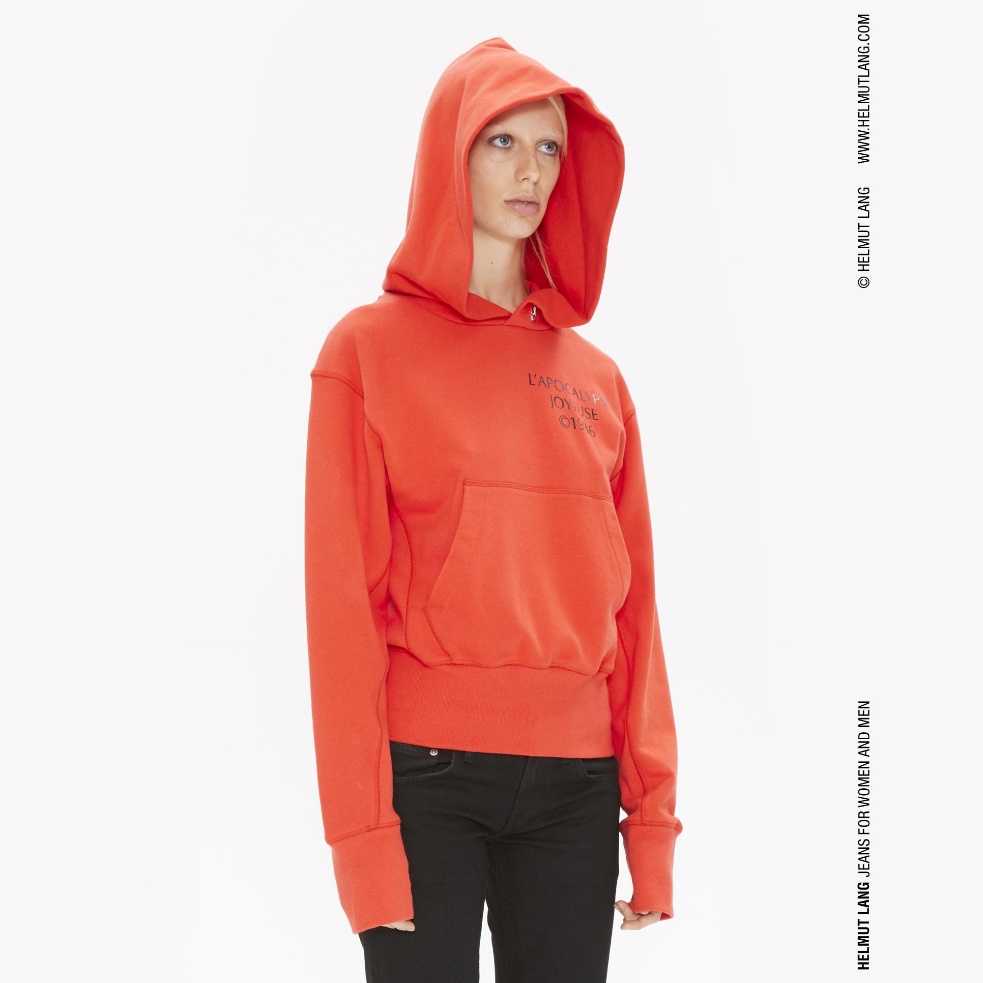 helmut lang red zip up