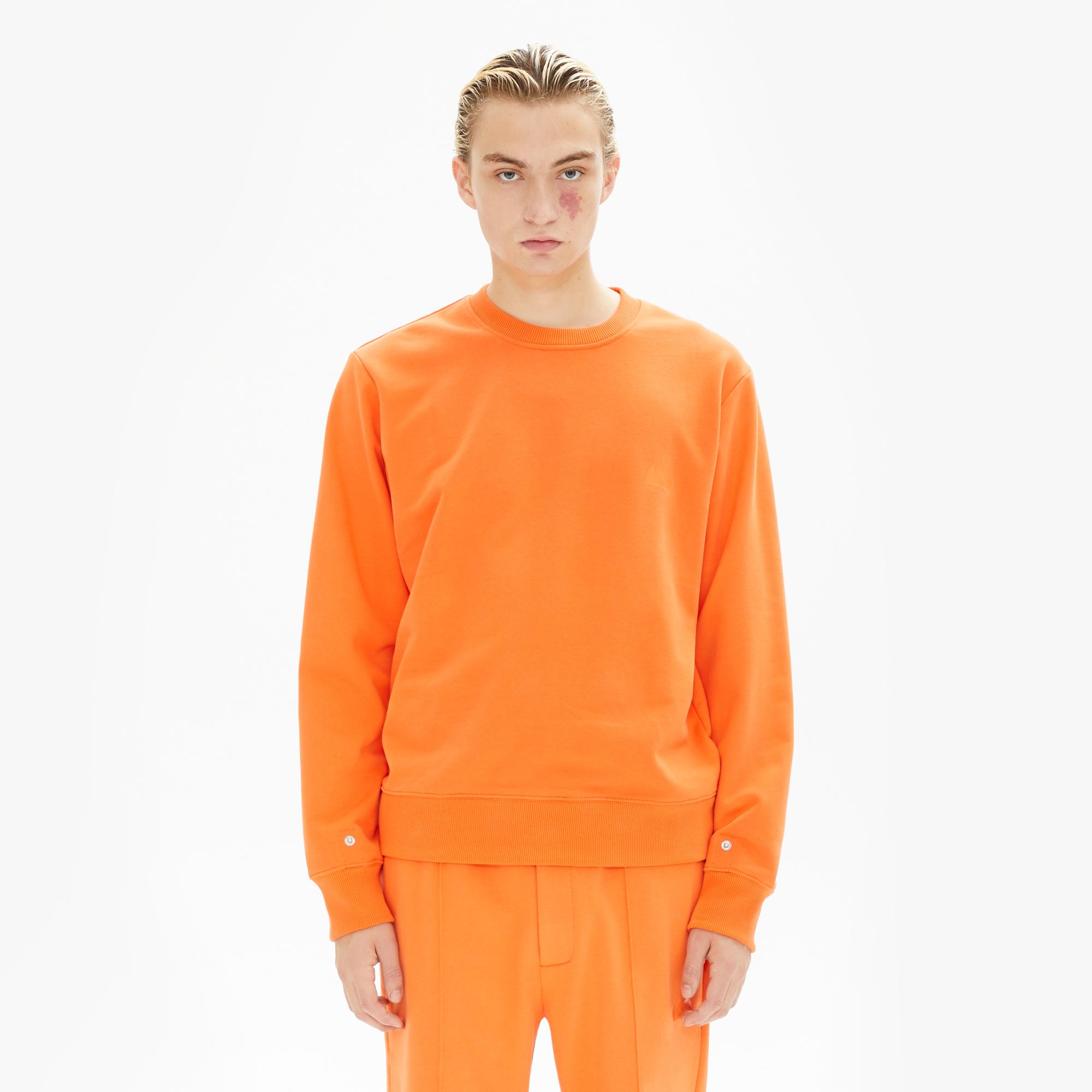 orange helmut lang hoodie