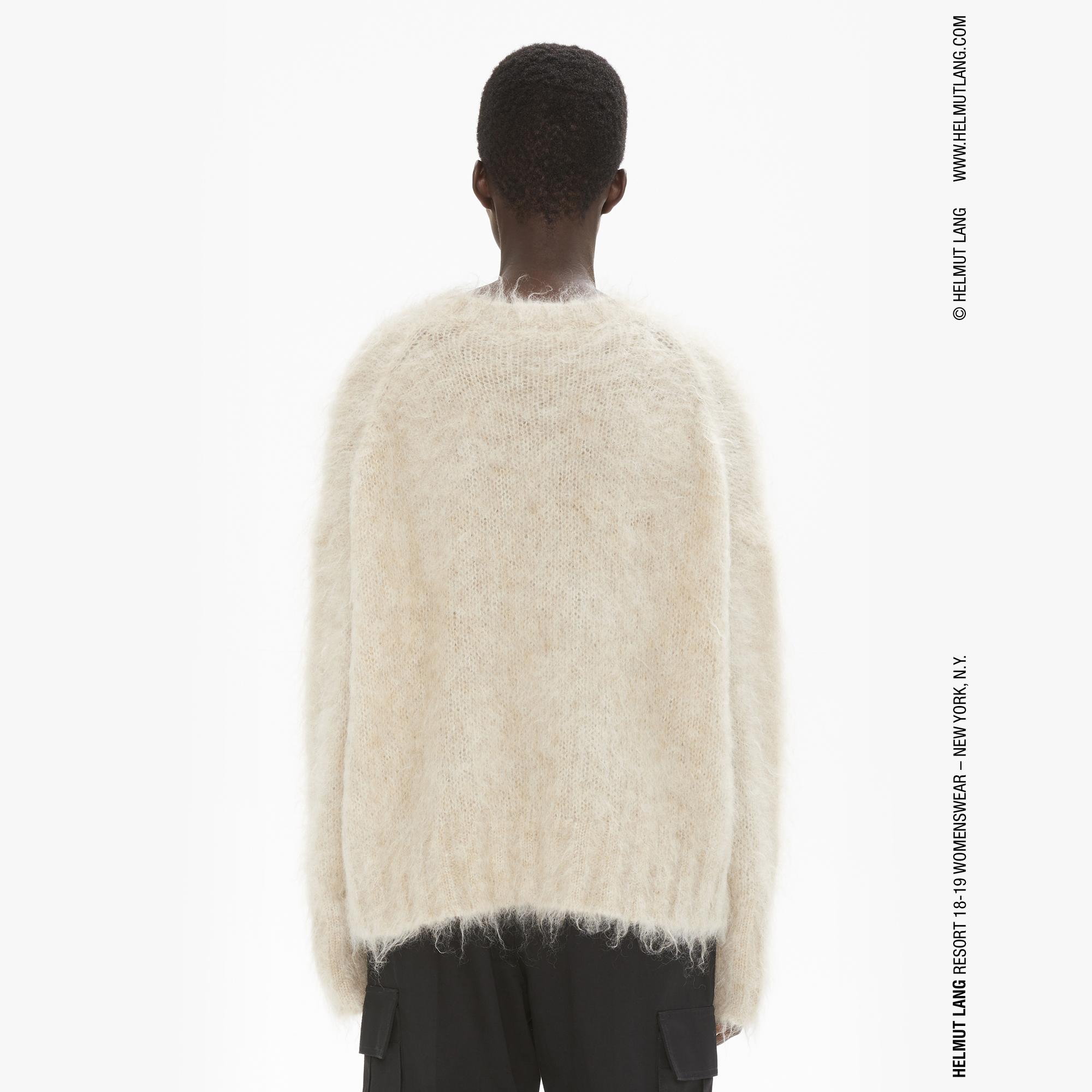 helmut lang brushed wool sweater