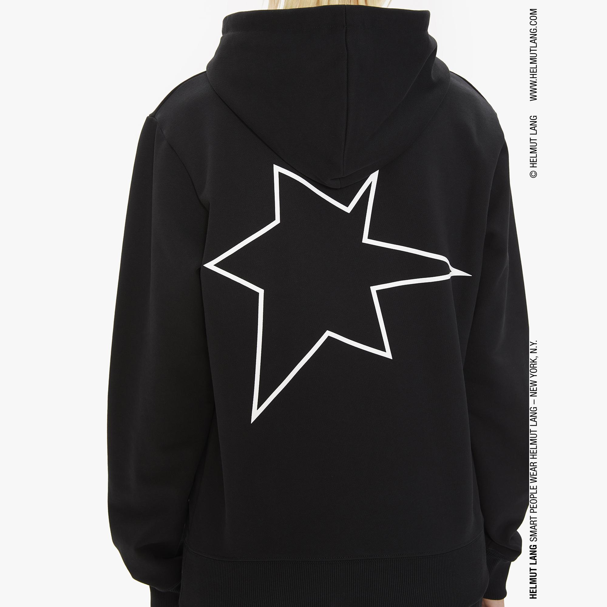 Helmut Lang Women's Smart People Hoodie in Black | WWW.HELMUTLANG.COM