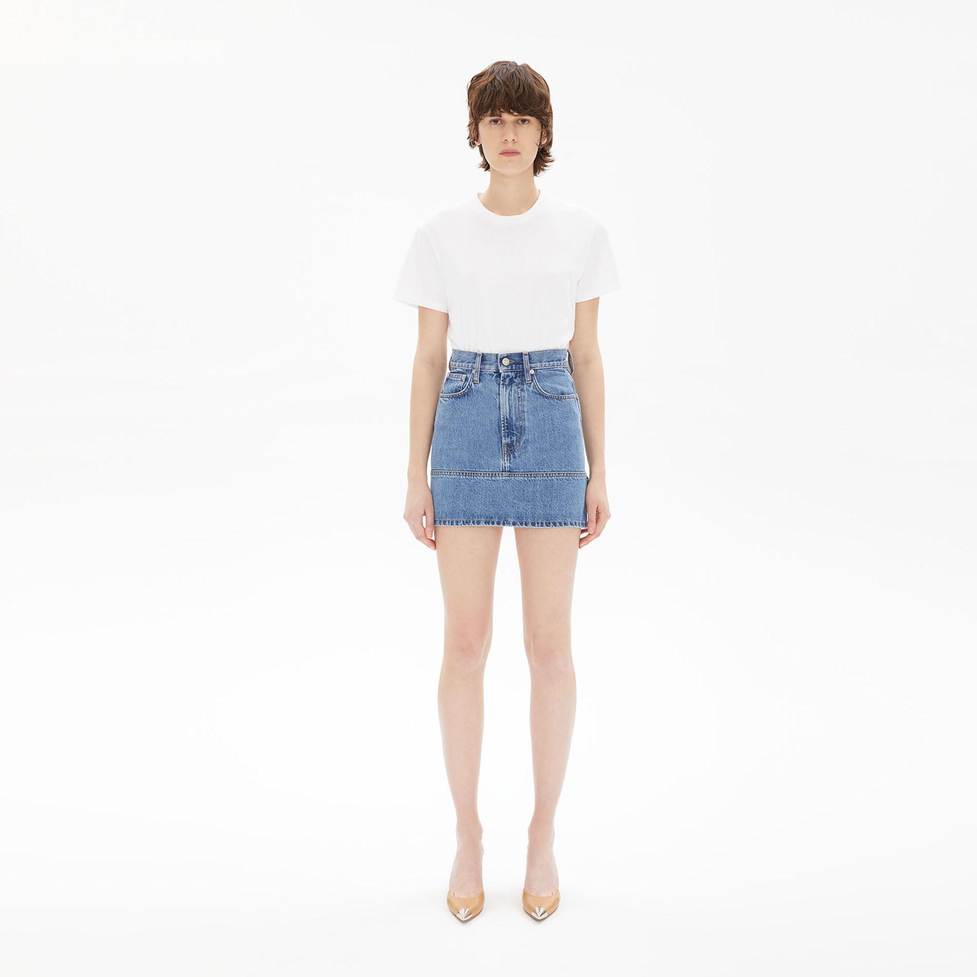 denim utility skirt