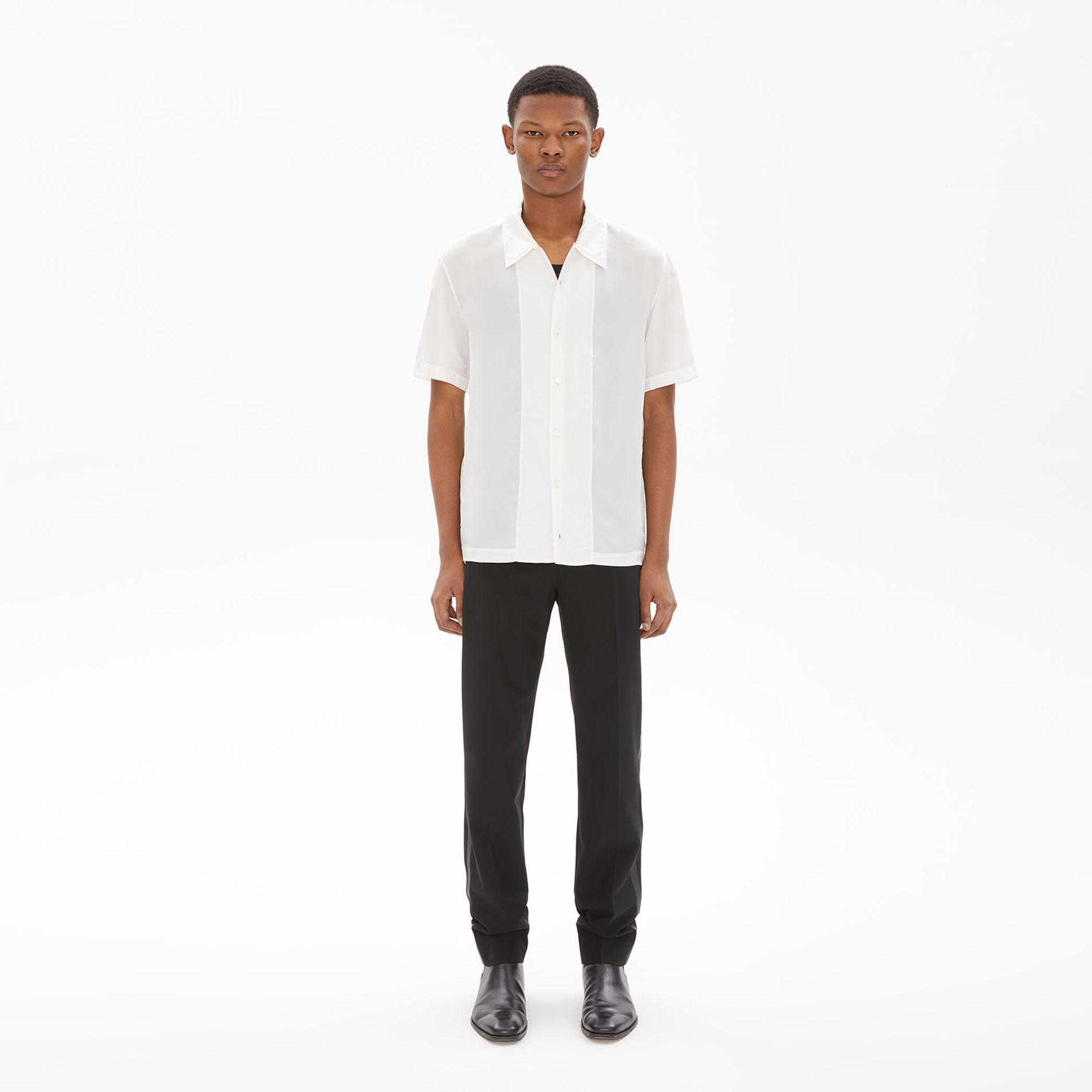 helmut lang white button down