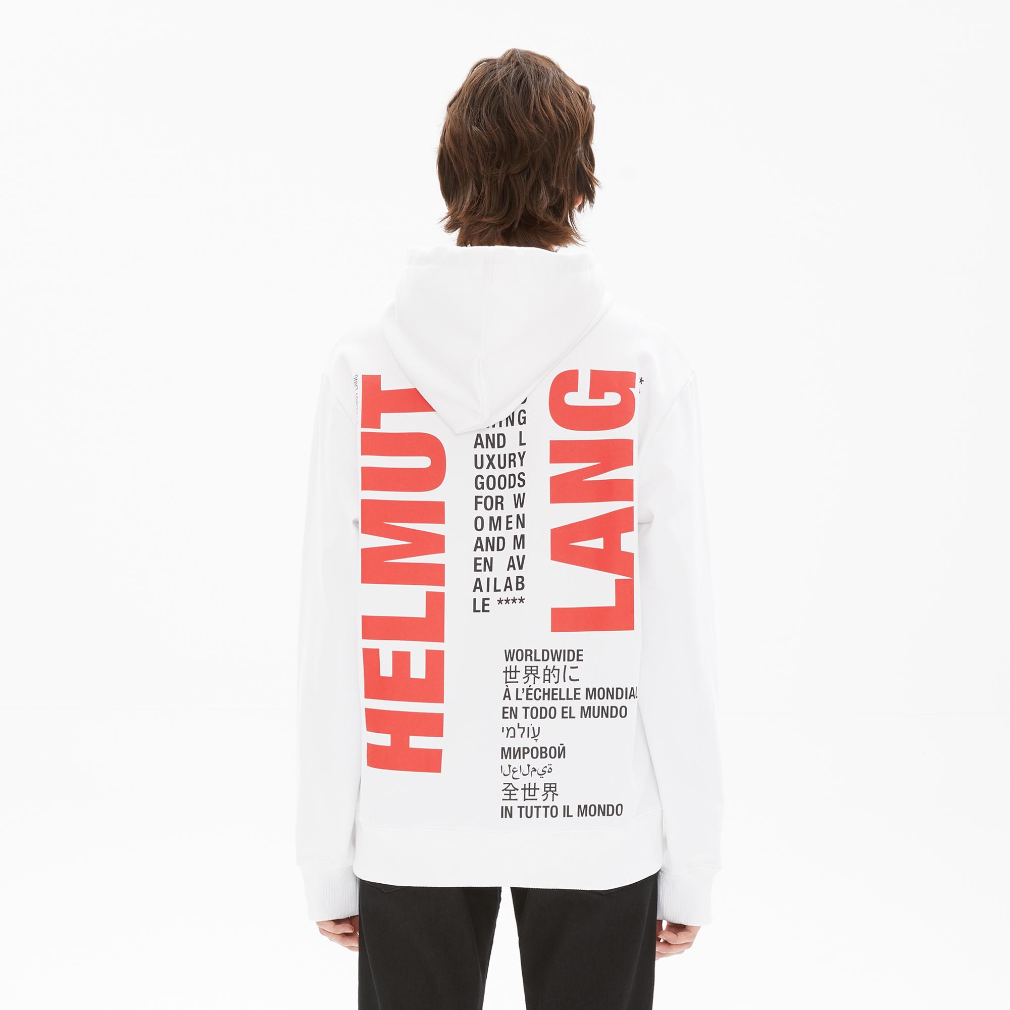 helmut lang world turns hoodie