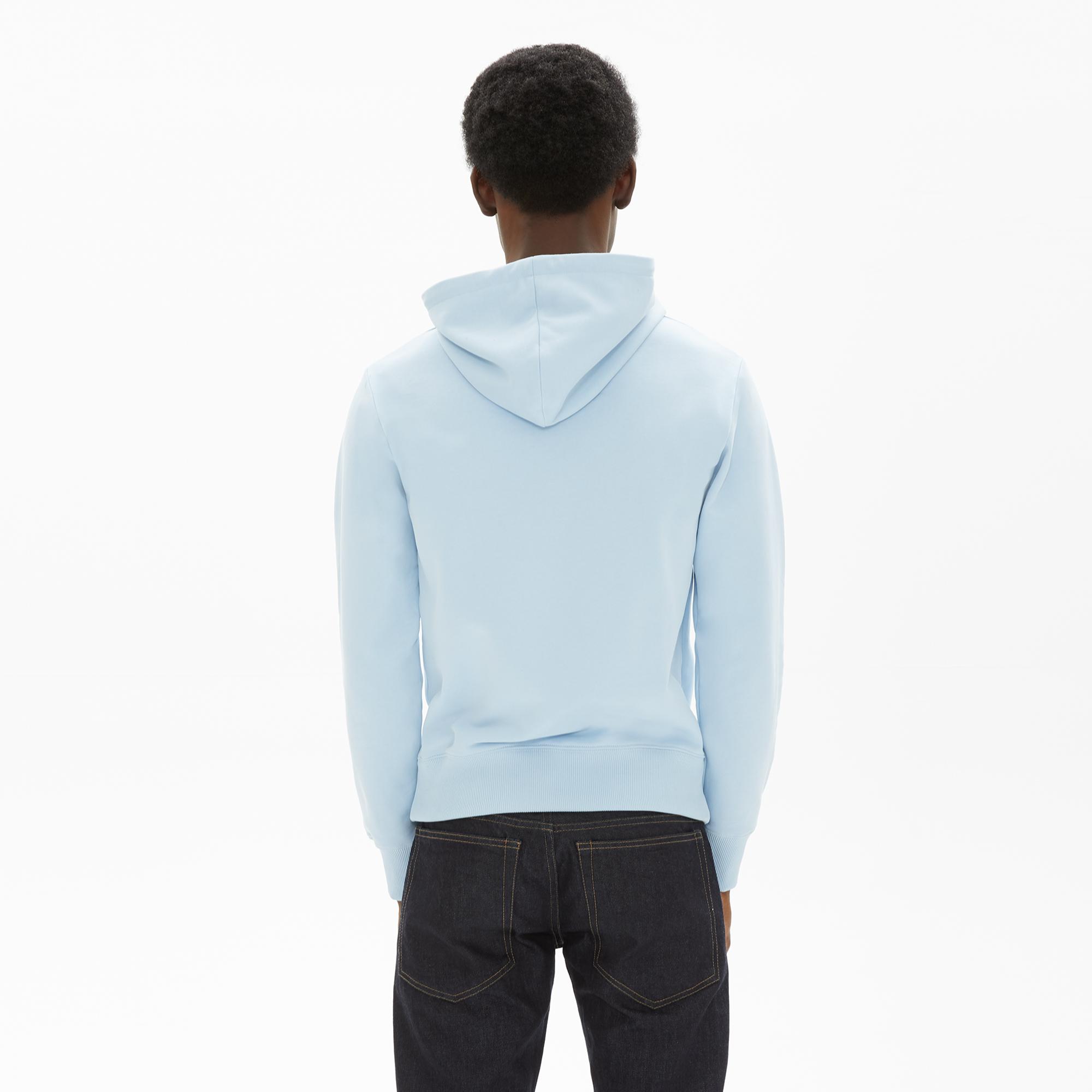 helmut lang light blue hoodie