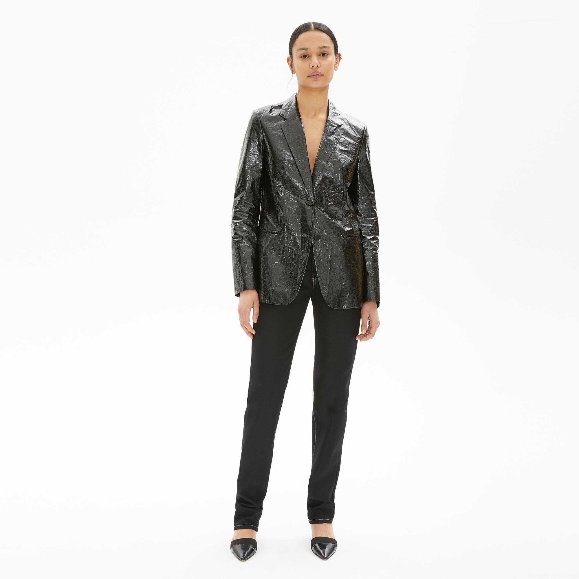 helmut lang leather blazer