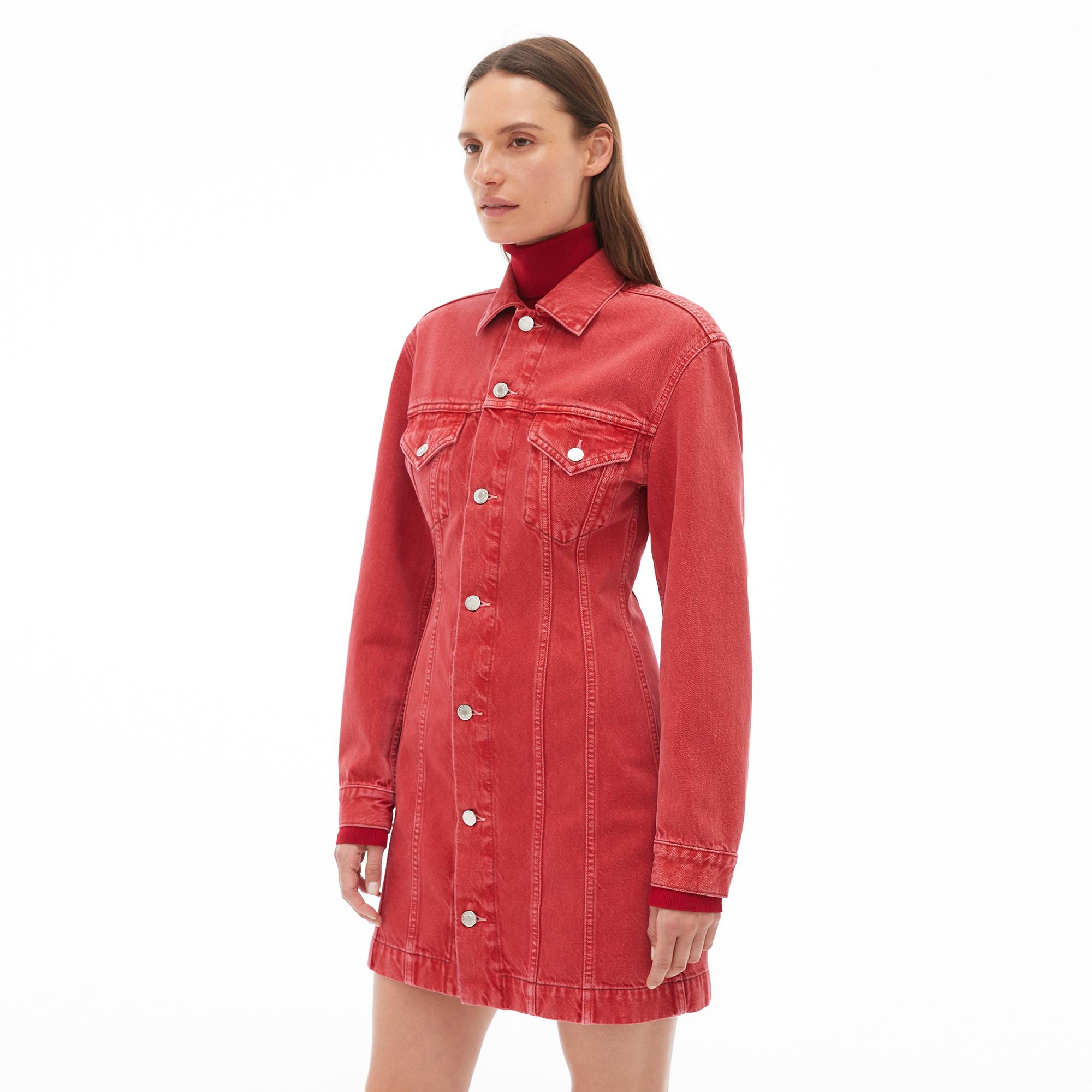 helmut lang red coat