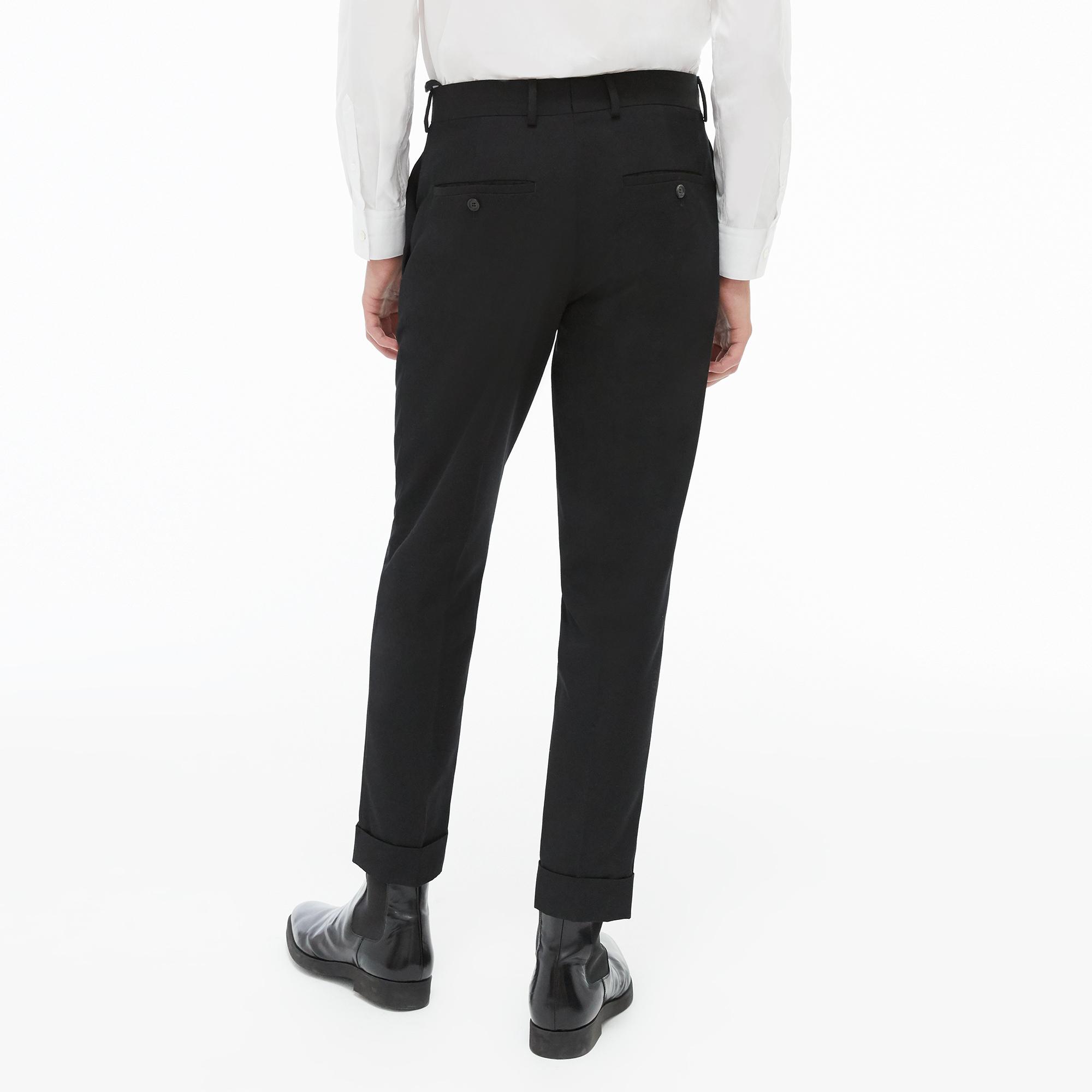 cropped skinny black trousers