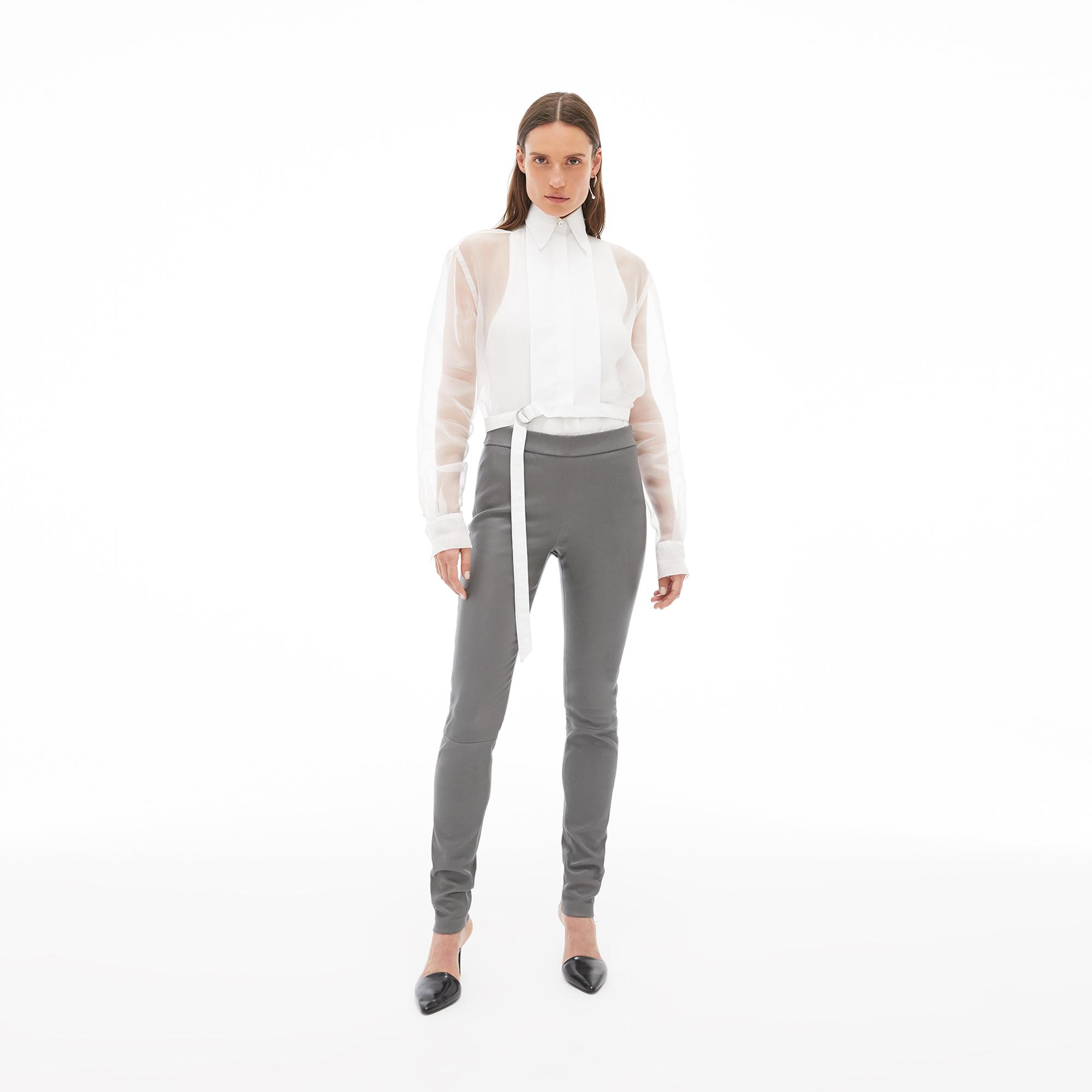 helmut lang stretch leather leggings