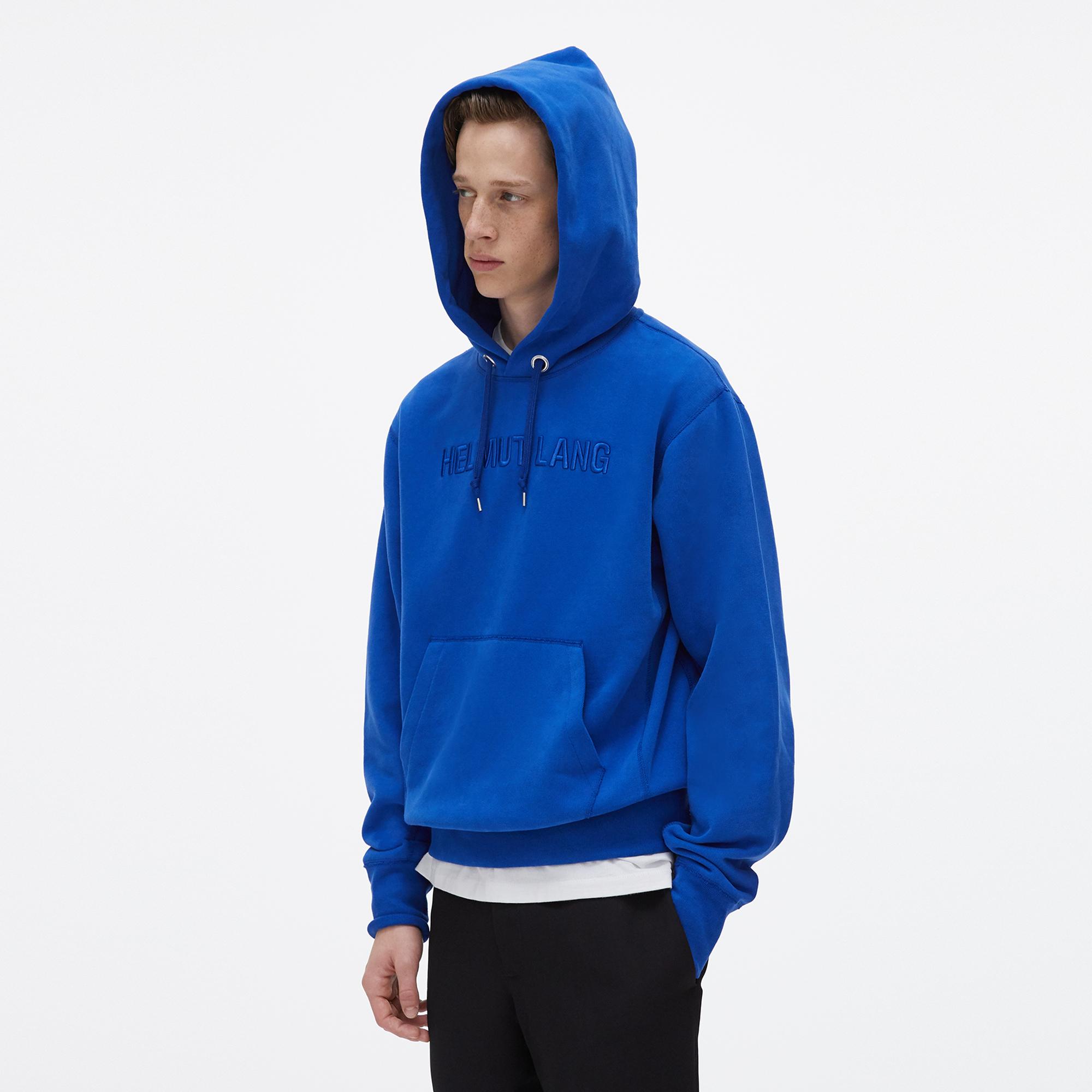 blue helmut lang hoodie