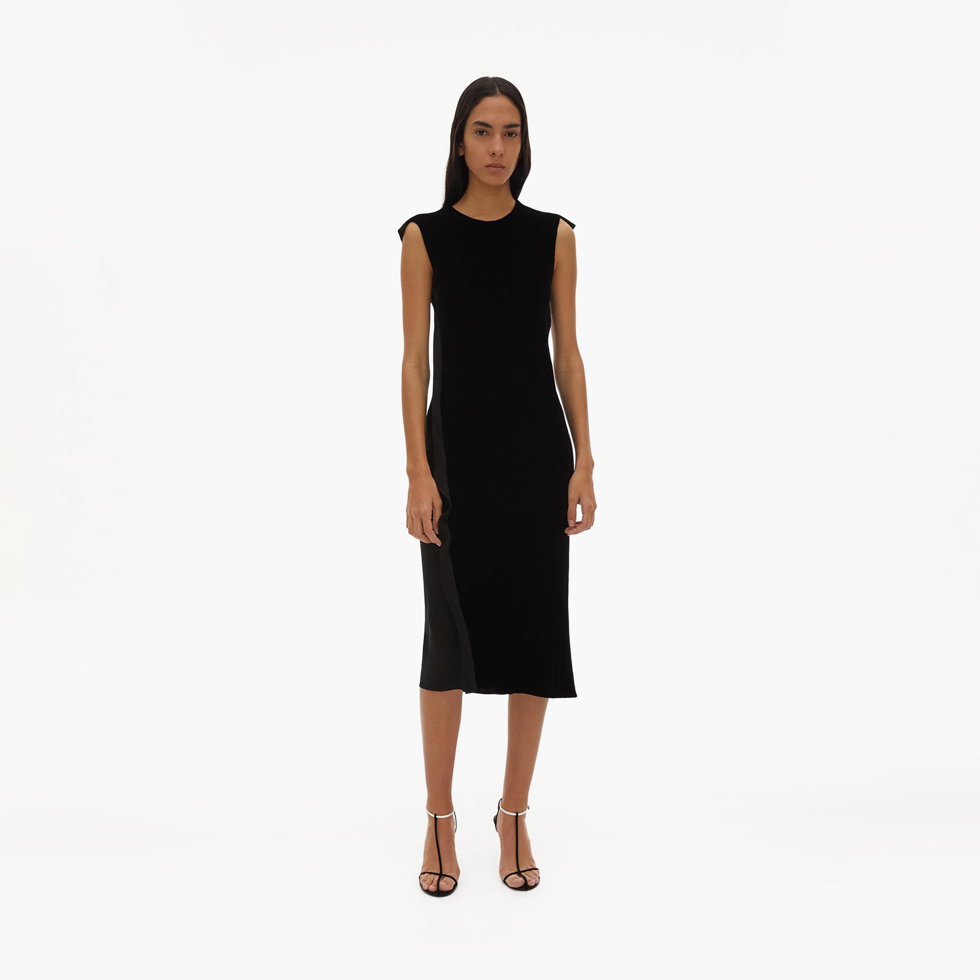 black velvet shift dress