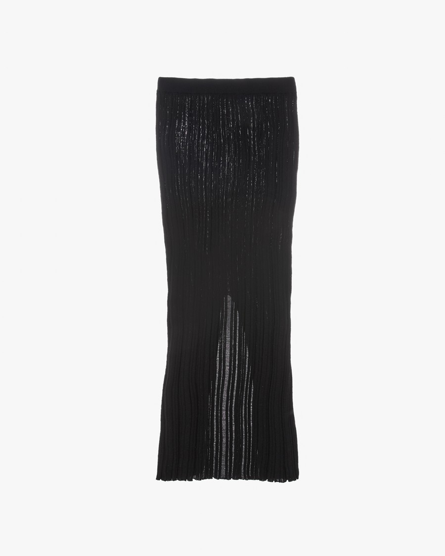 Helmut Lang Fine Wool Rib Skirt | WWW.HELMUTLANG.COM