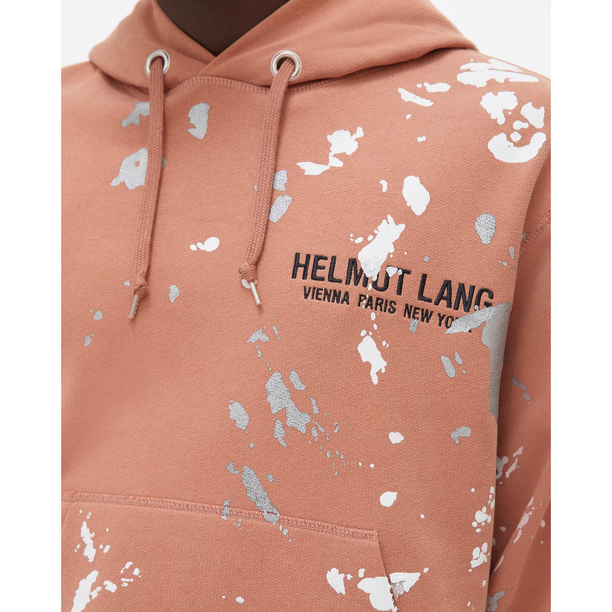 orange helmut lang hoodie