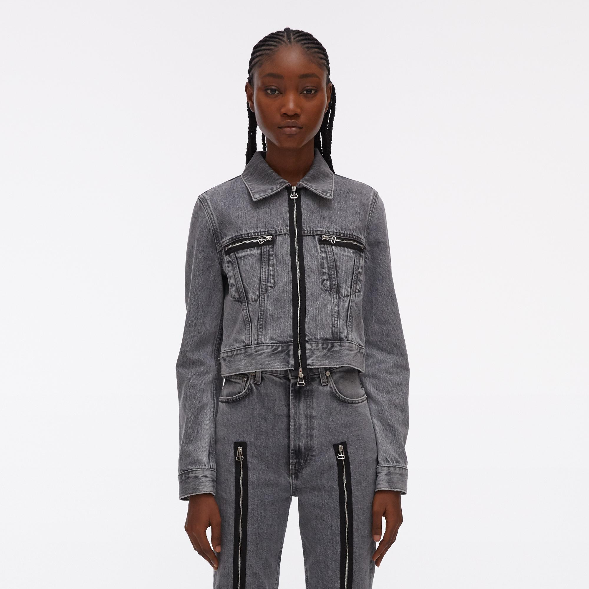 helmut lang zip denim jacket