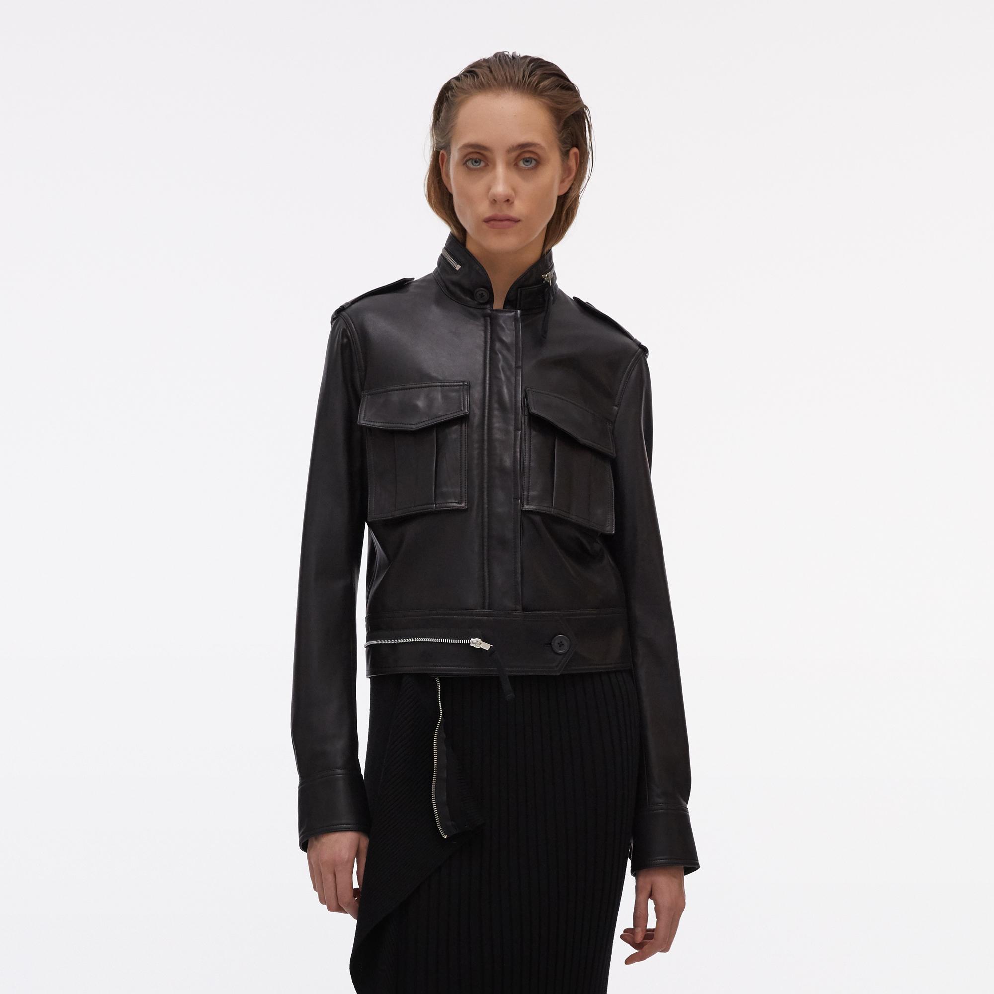 Helmut Lang Leather Military Jacket | WWW.HELMUTLANG.COM