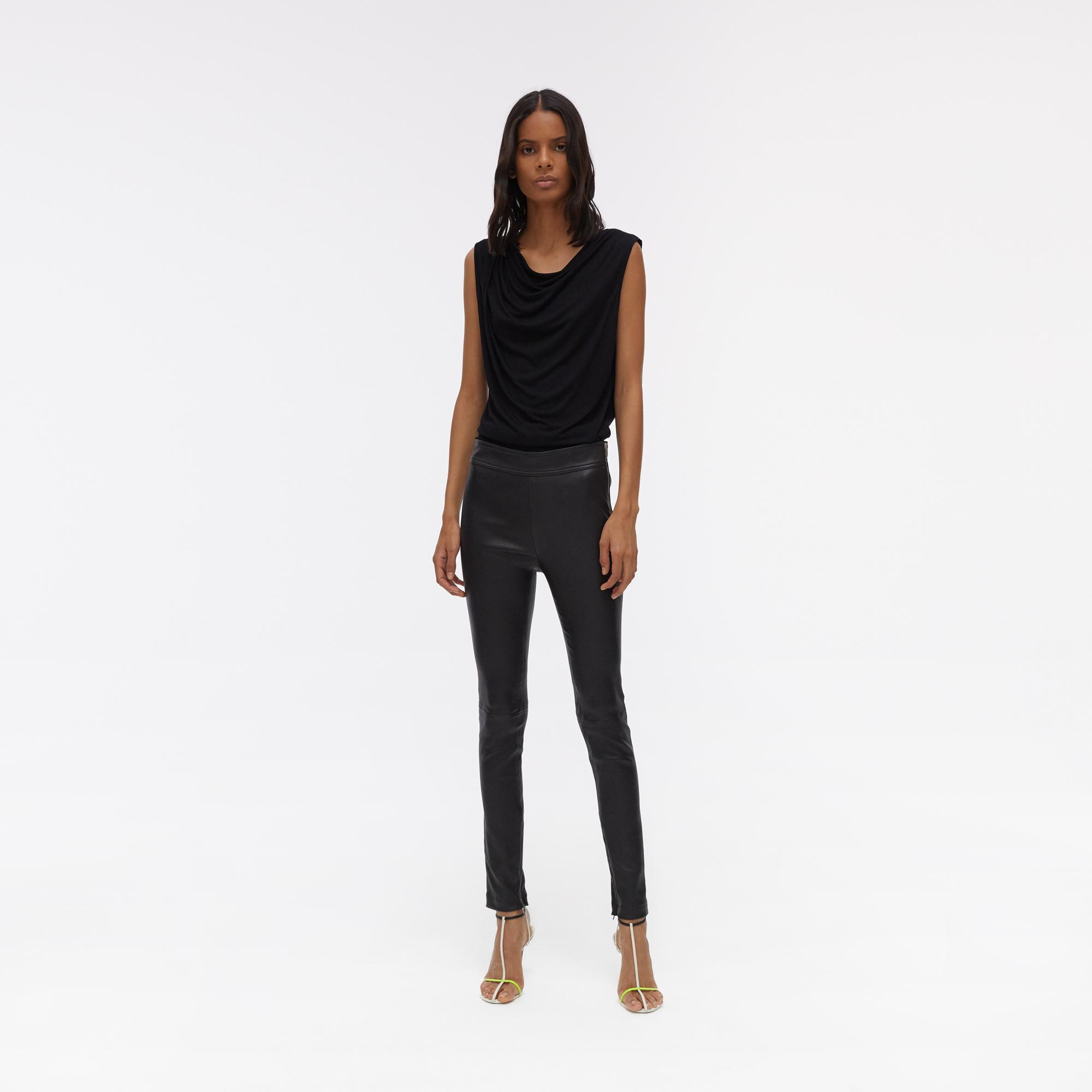 helmut lang leather leggings sale