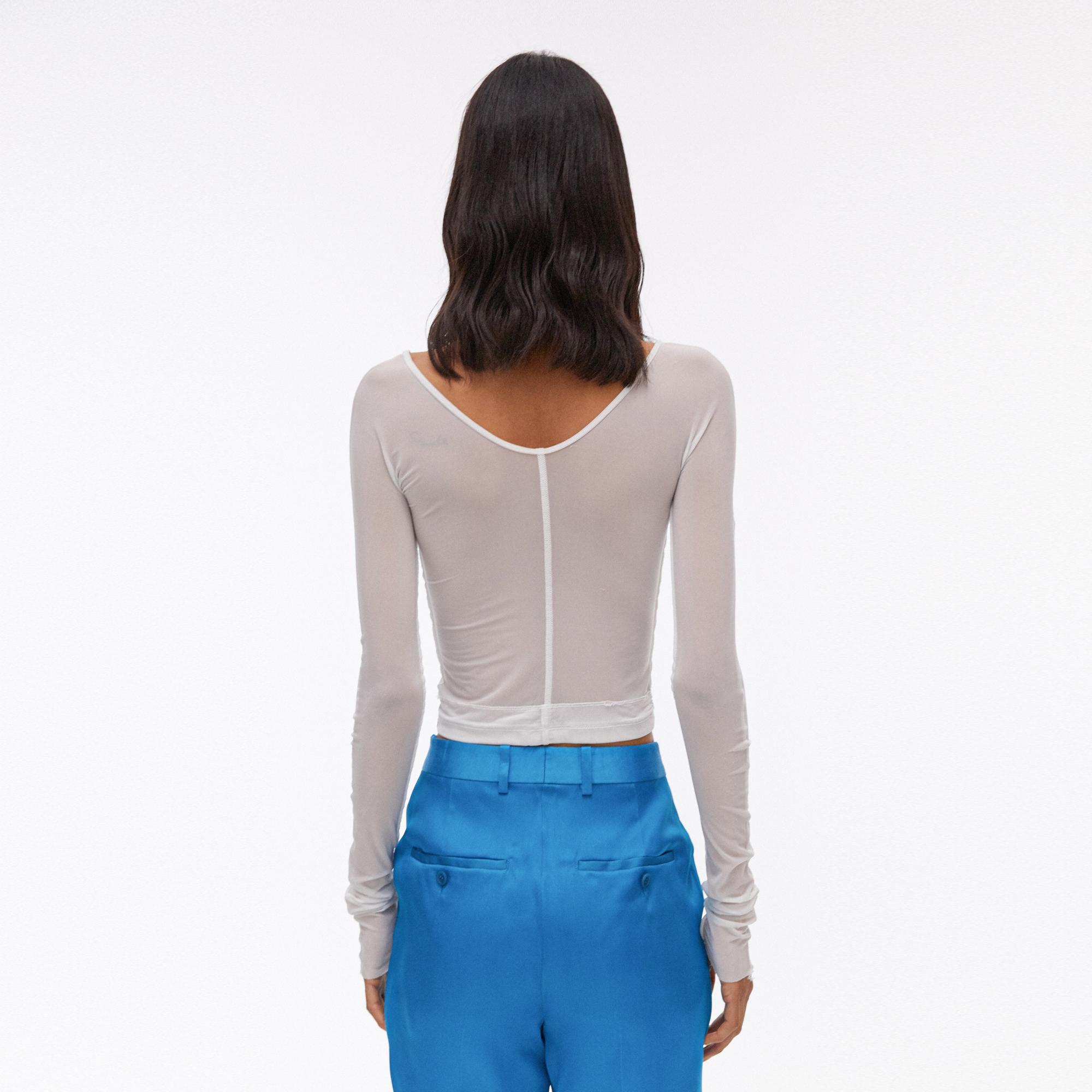 helmut lang sheer top