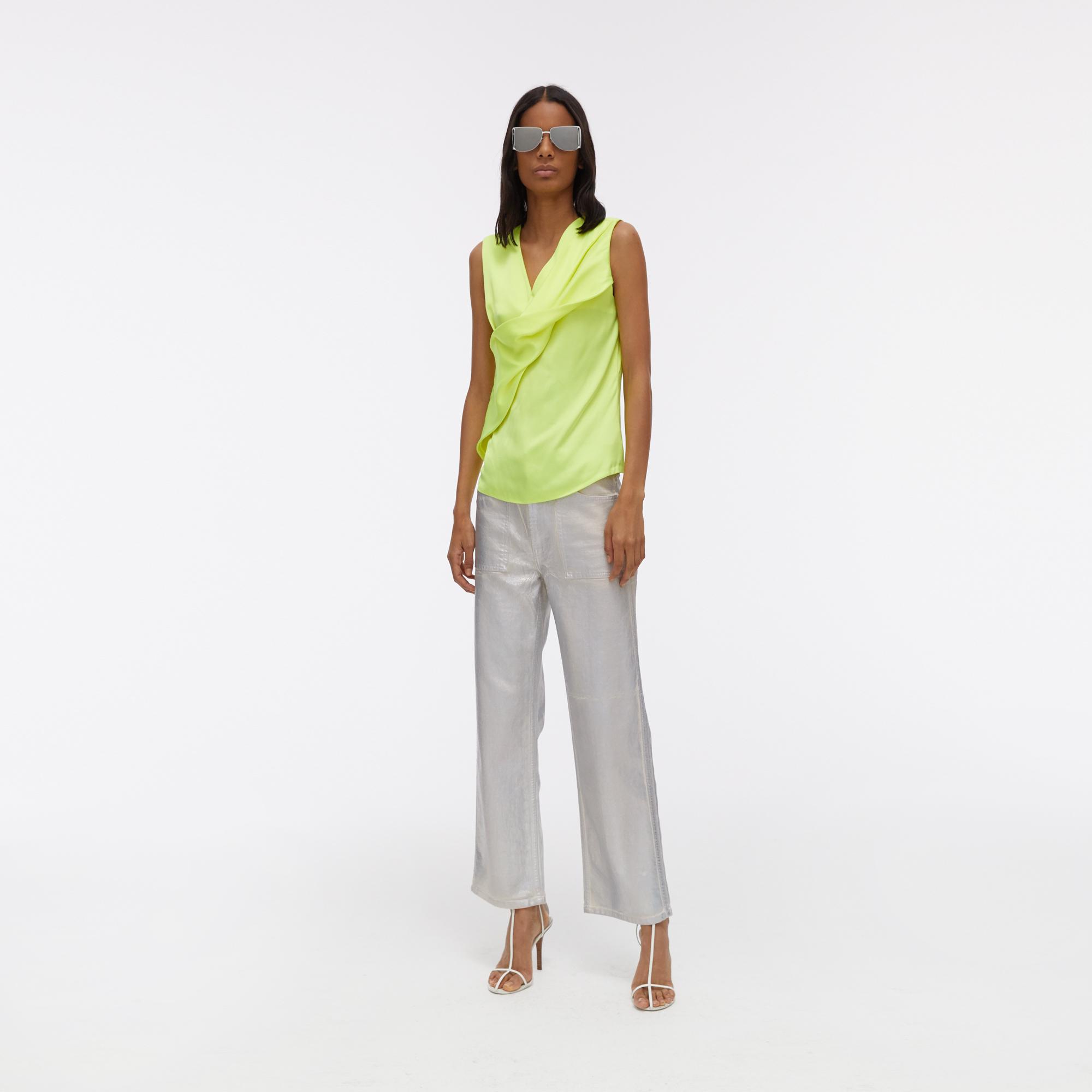 satin knot top