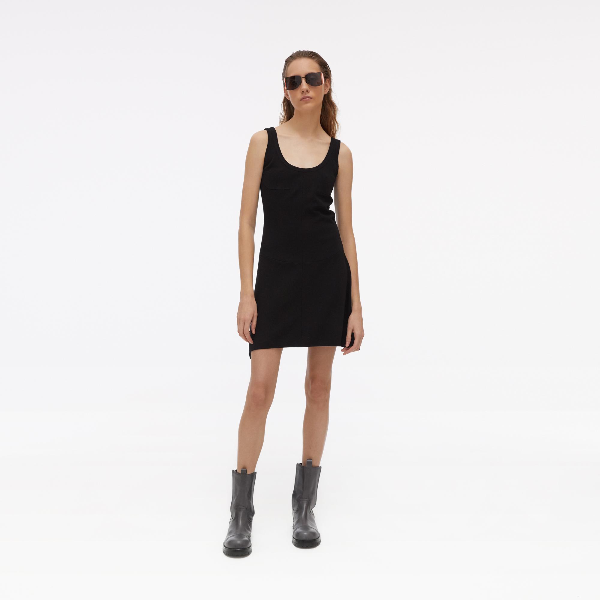 helmut lang black dress