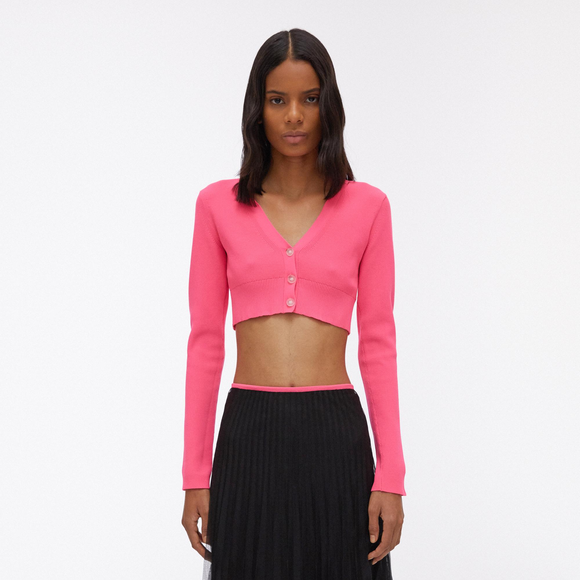 helmut lang cropped cardigan