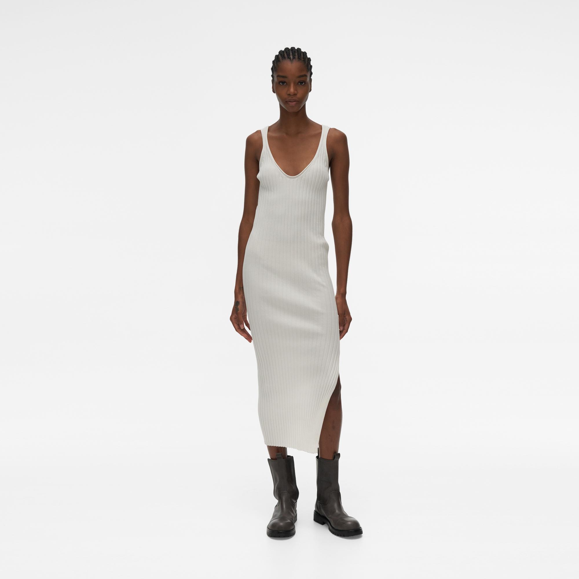 fitted midi tank dress