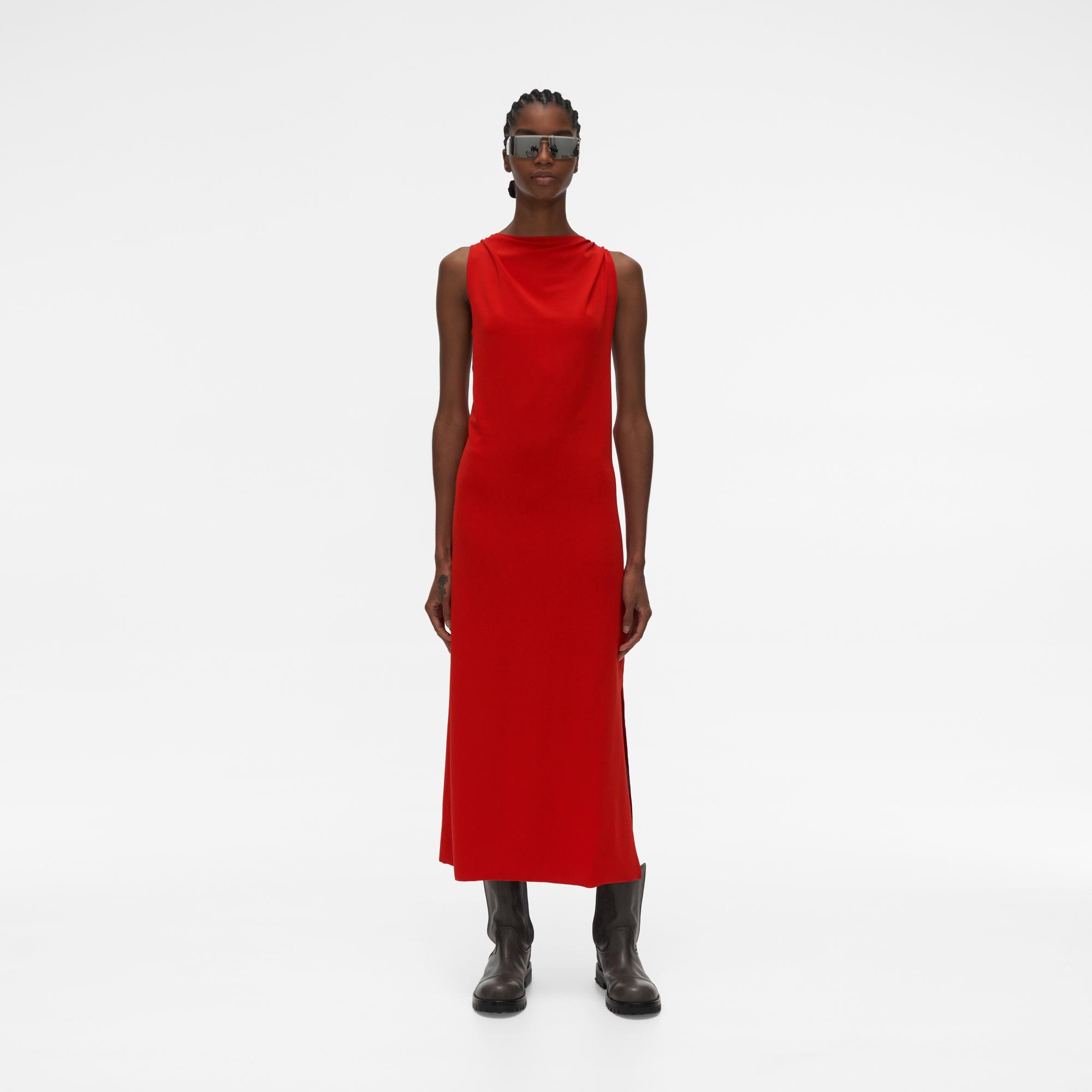 helmut lang red dress