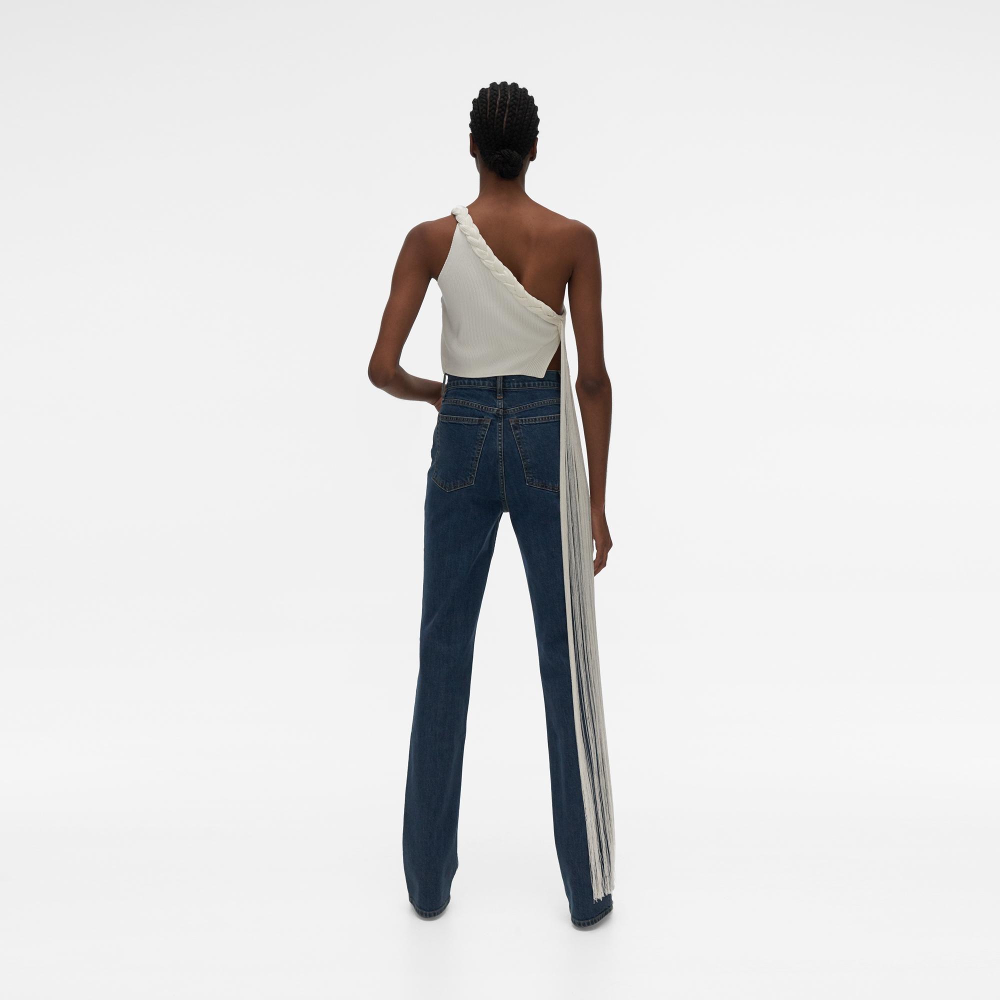 helmut lang fringe jeans