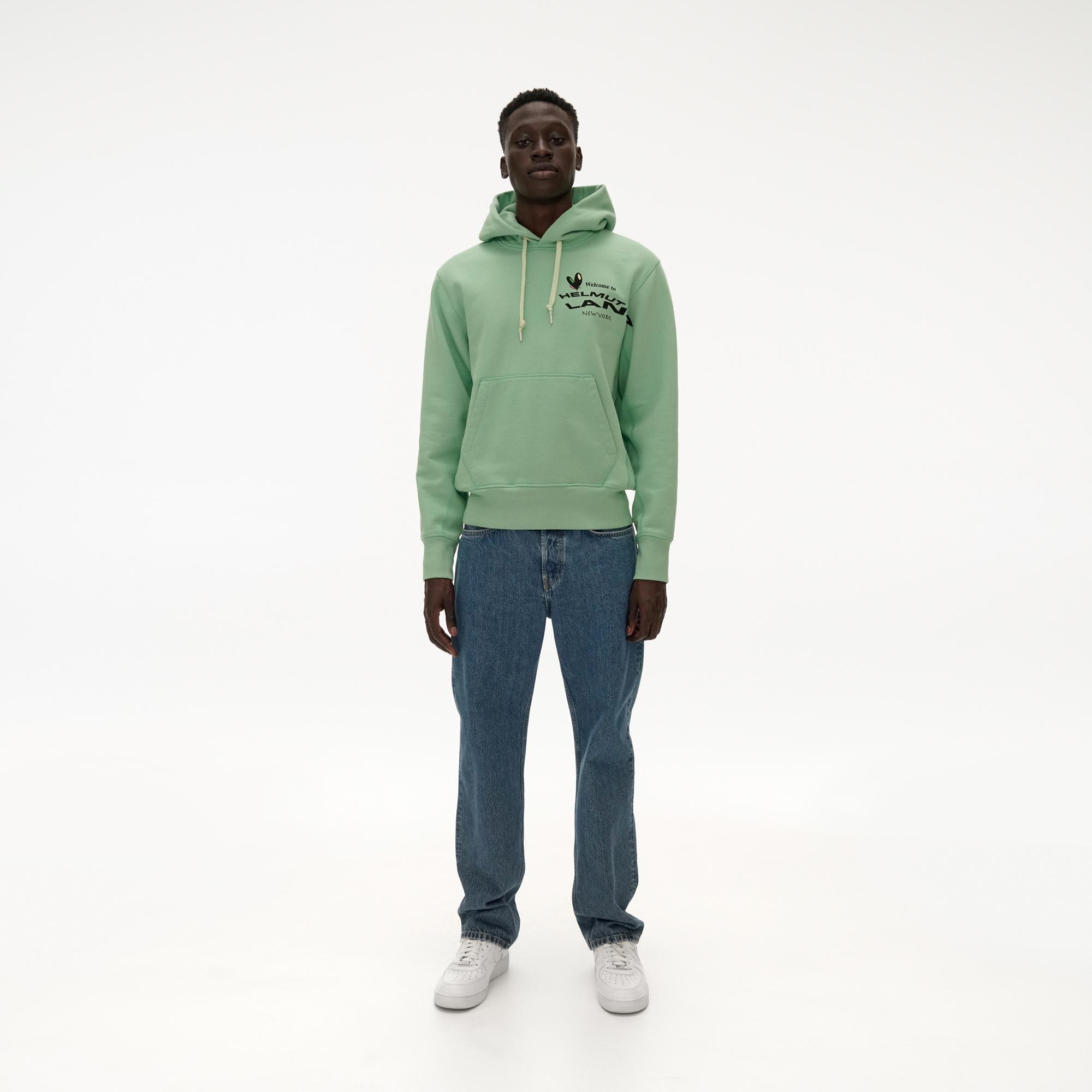 green helmut lang hoodie