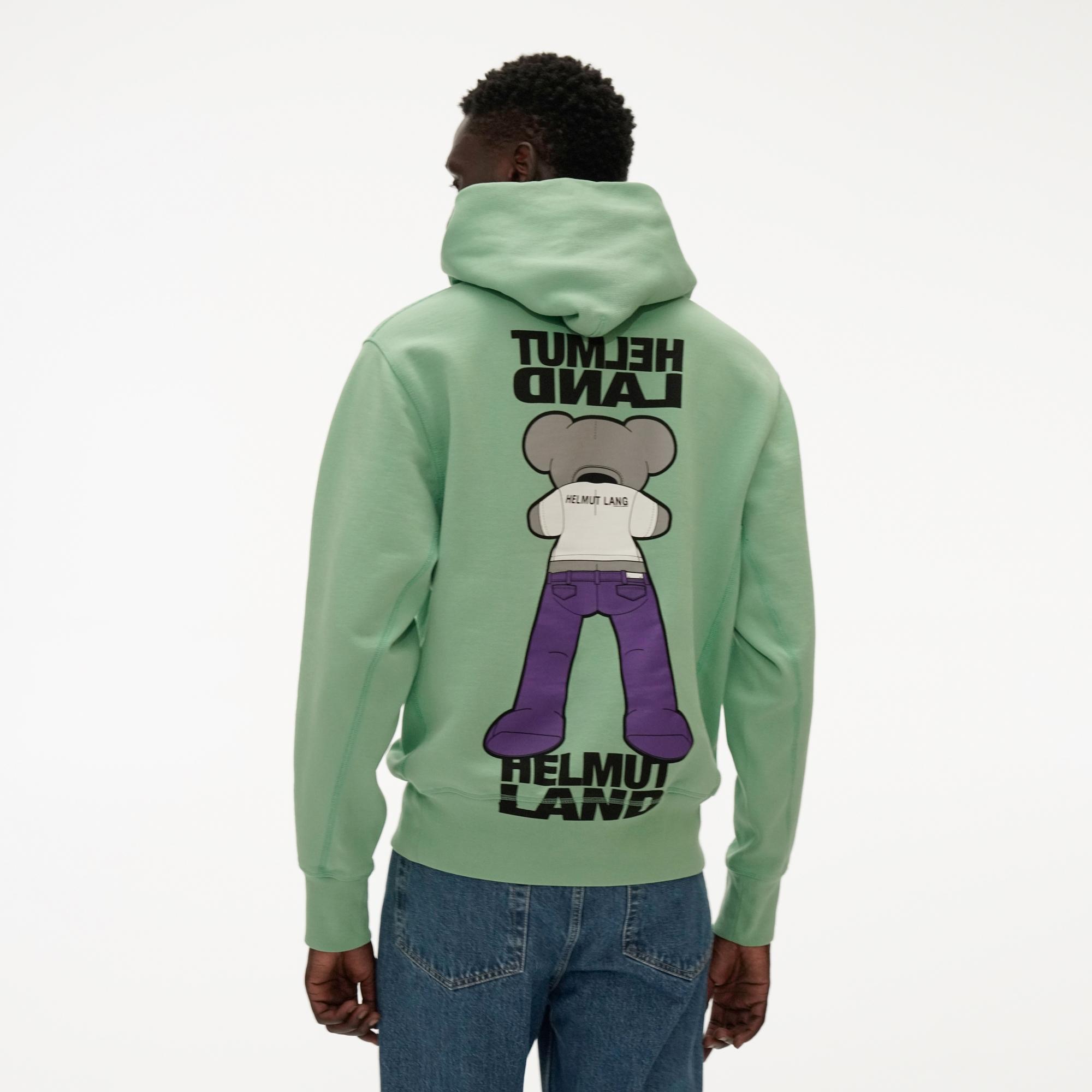 green helmut lang hoodie