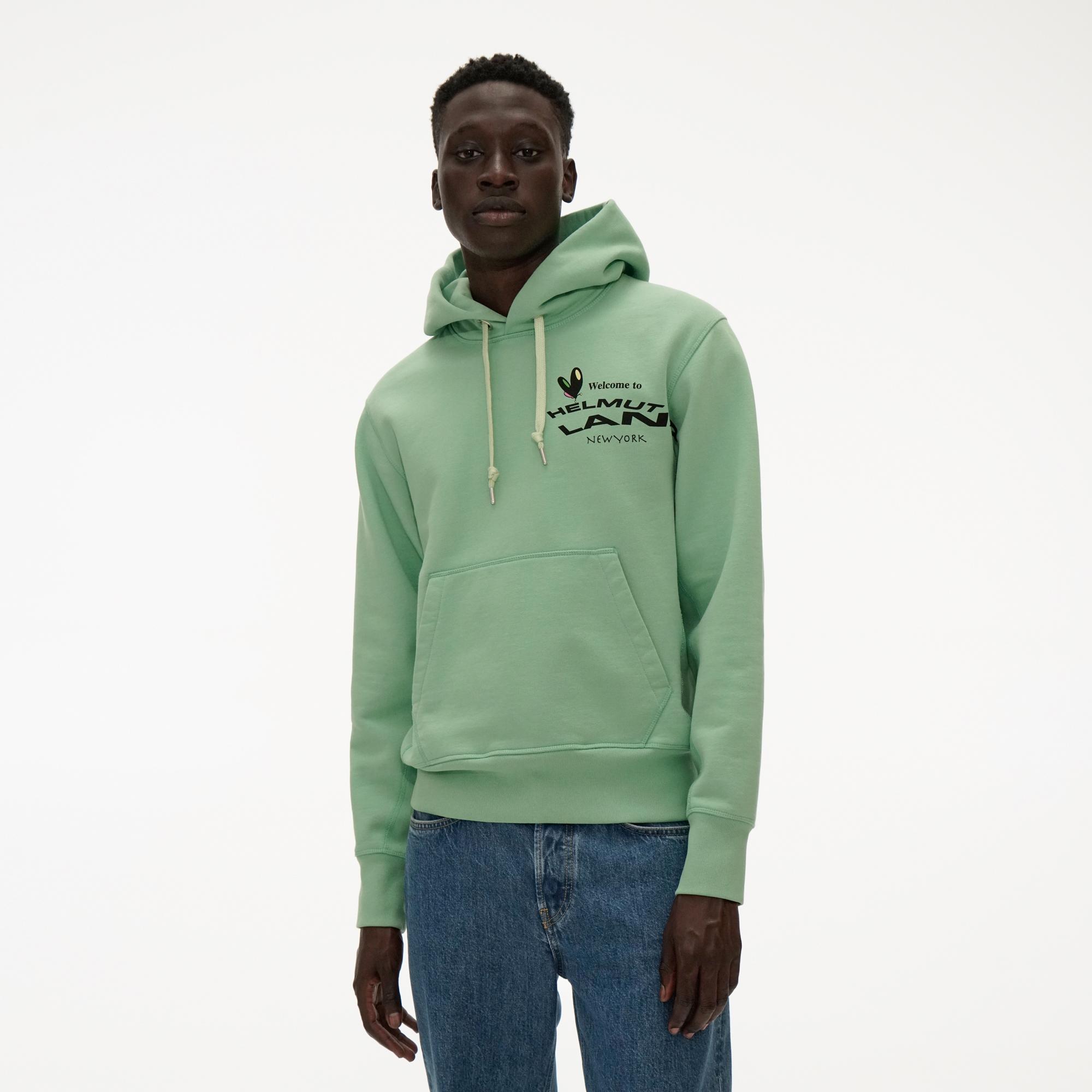 green helmut lang hoodie