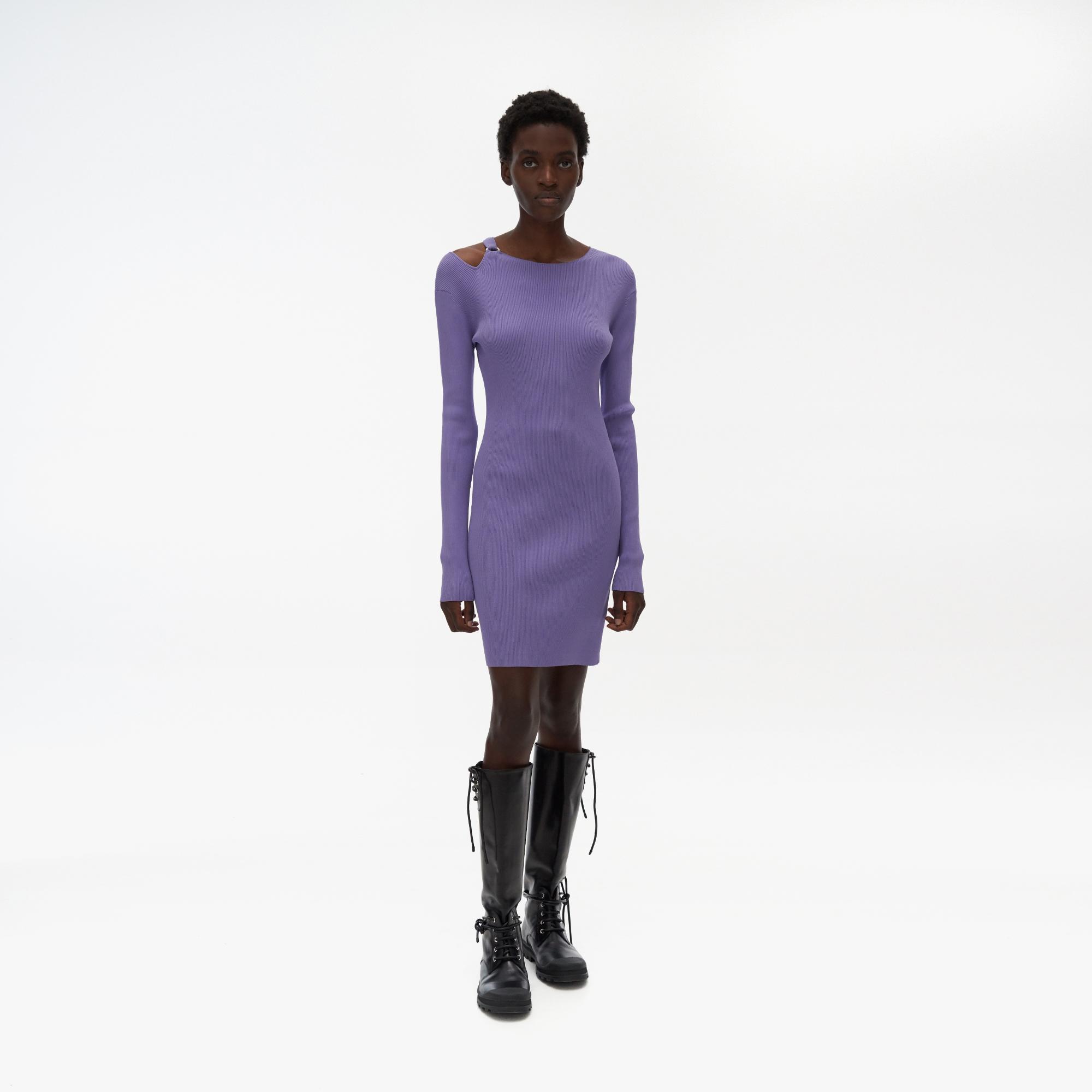 helmut lang purple dress