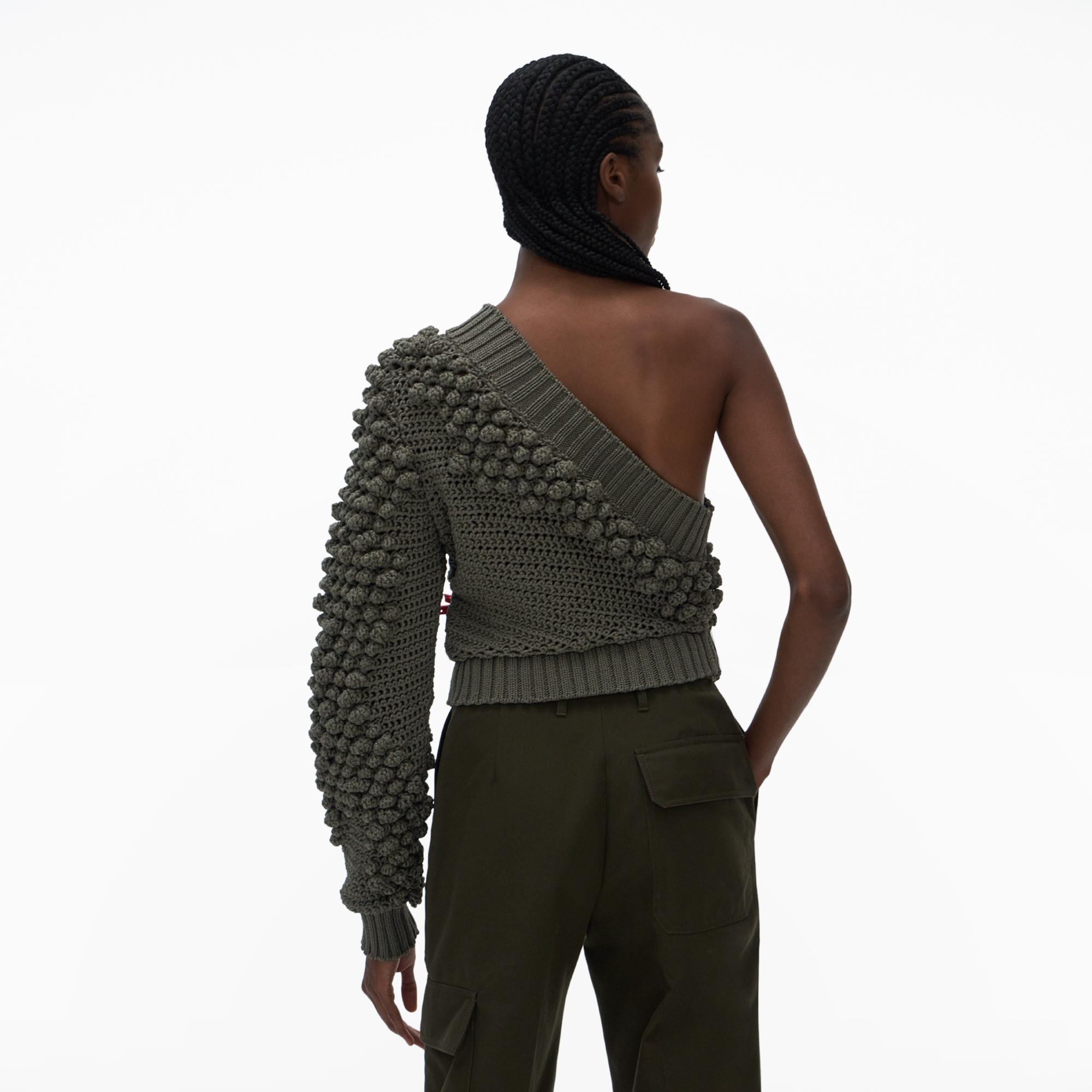 helmut lang off the shoulder top