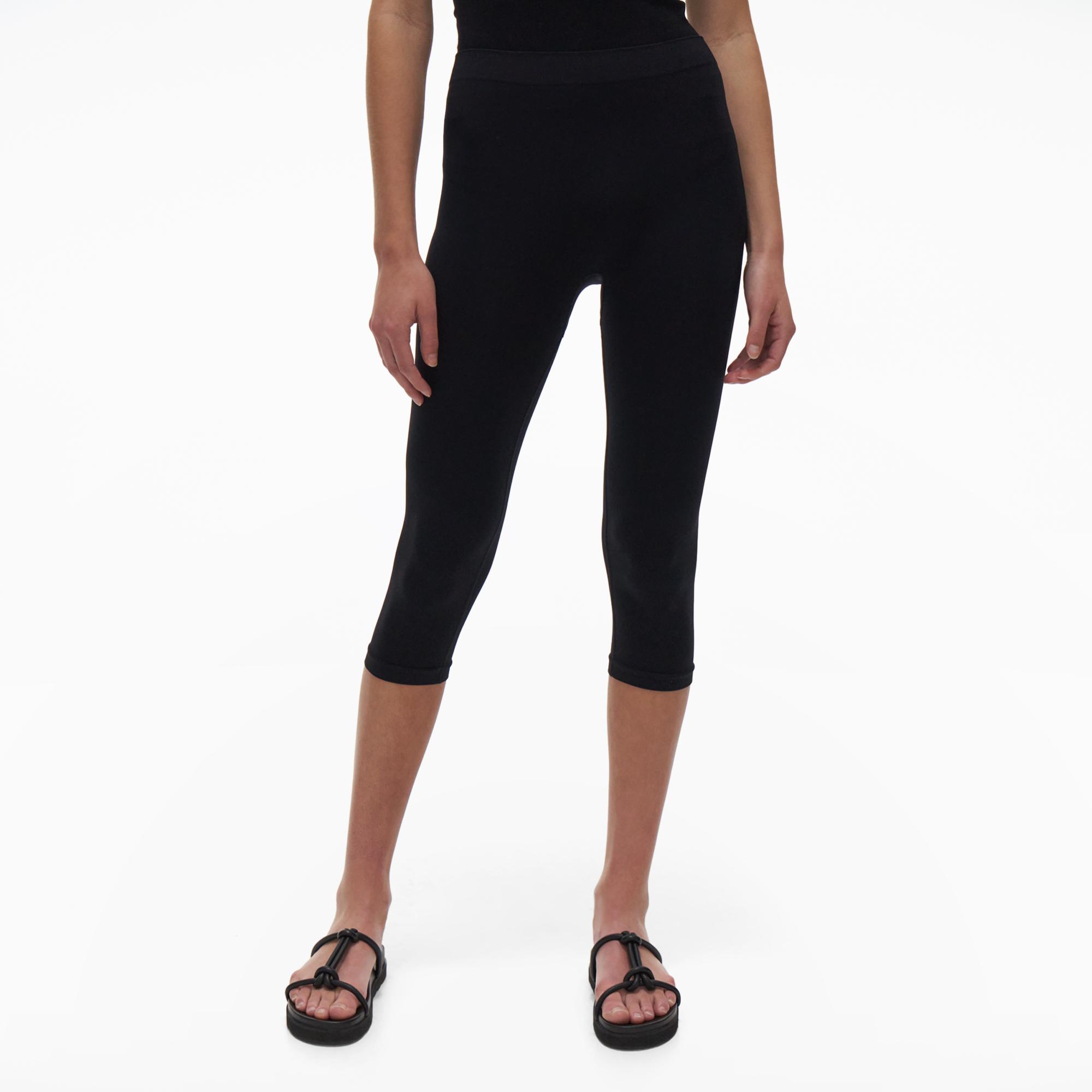 LNA Clothing Chunky Rib Crop Legging Black