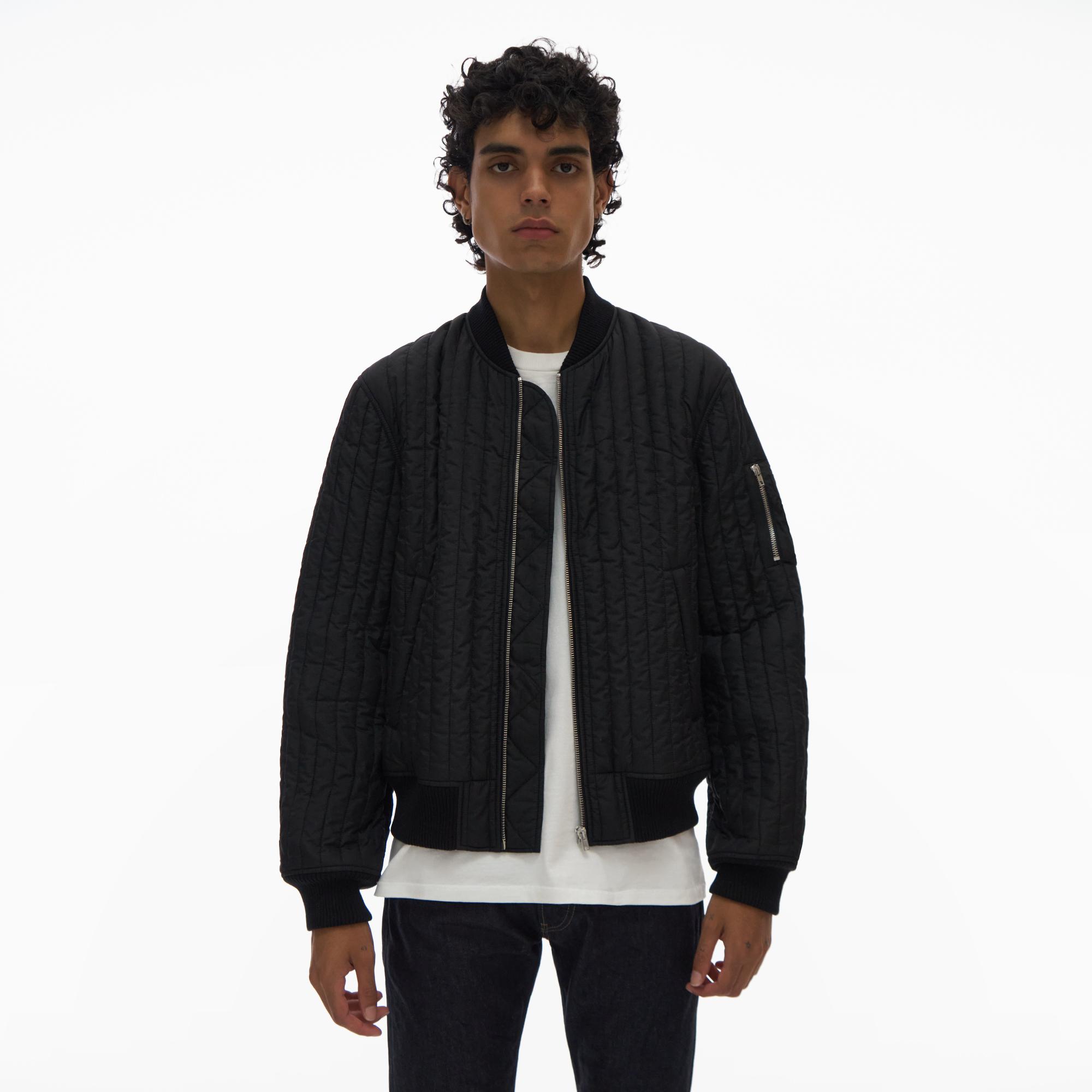 helmut lang quilted bomber