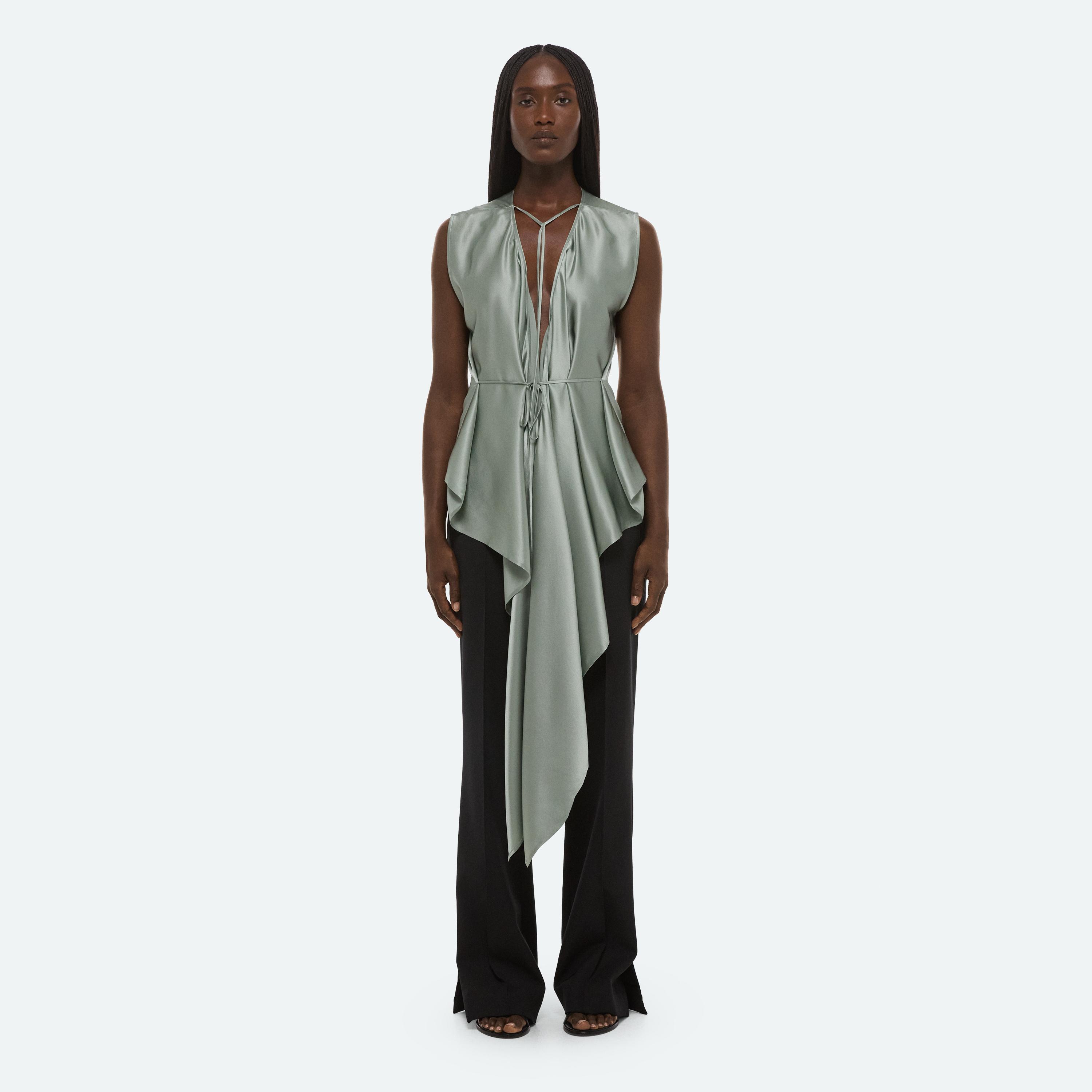 Draped Scarf Top