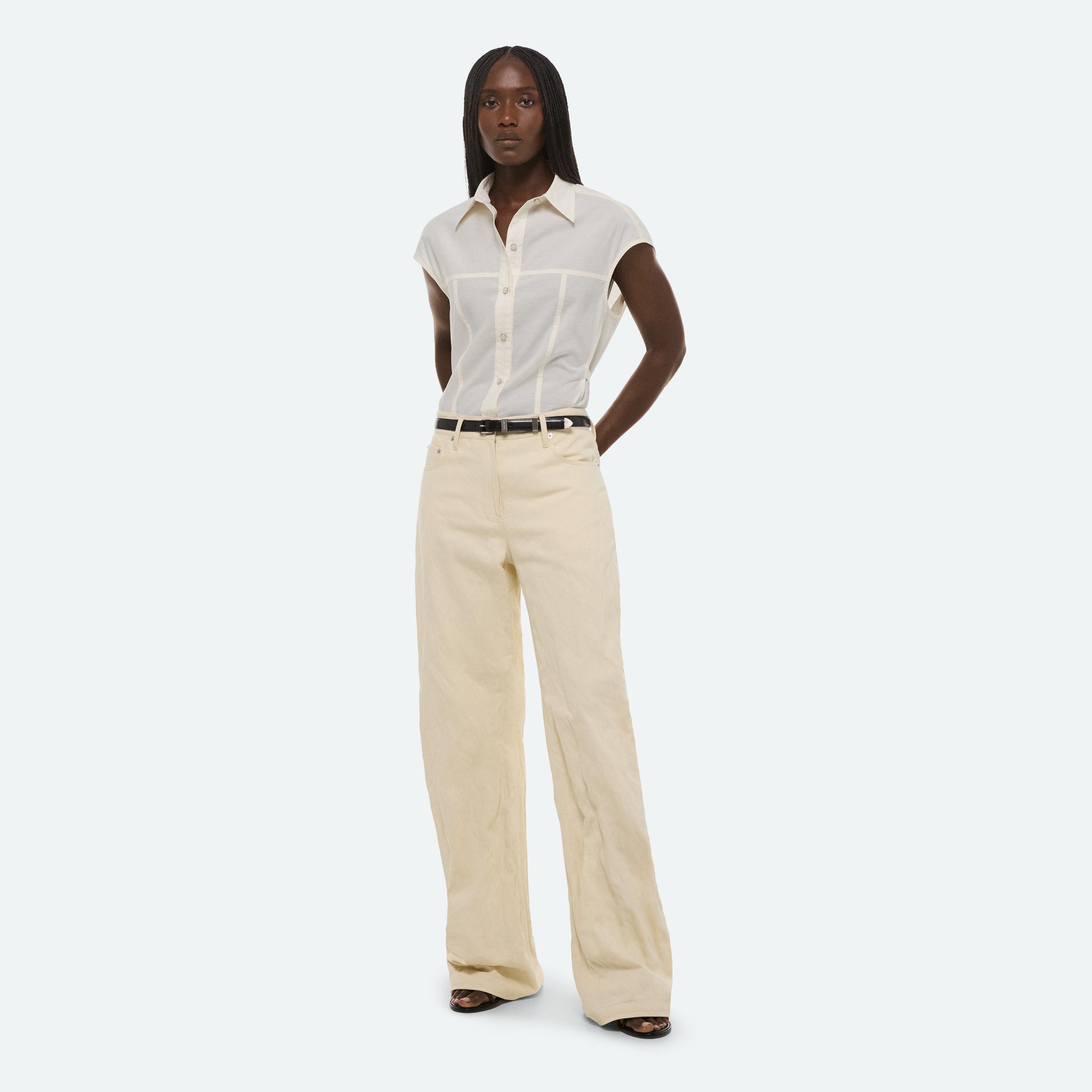 Crushed Bootcut Jeans