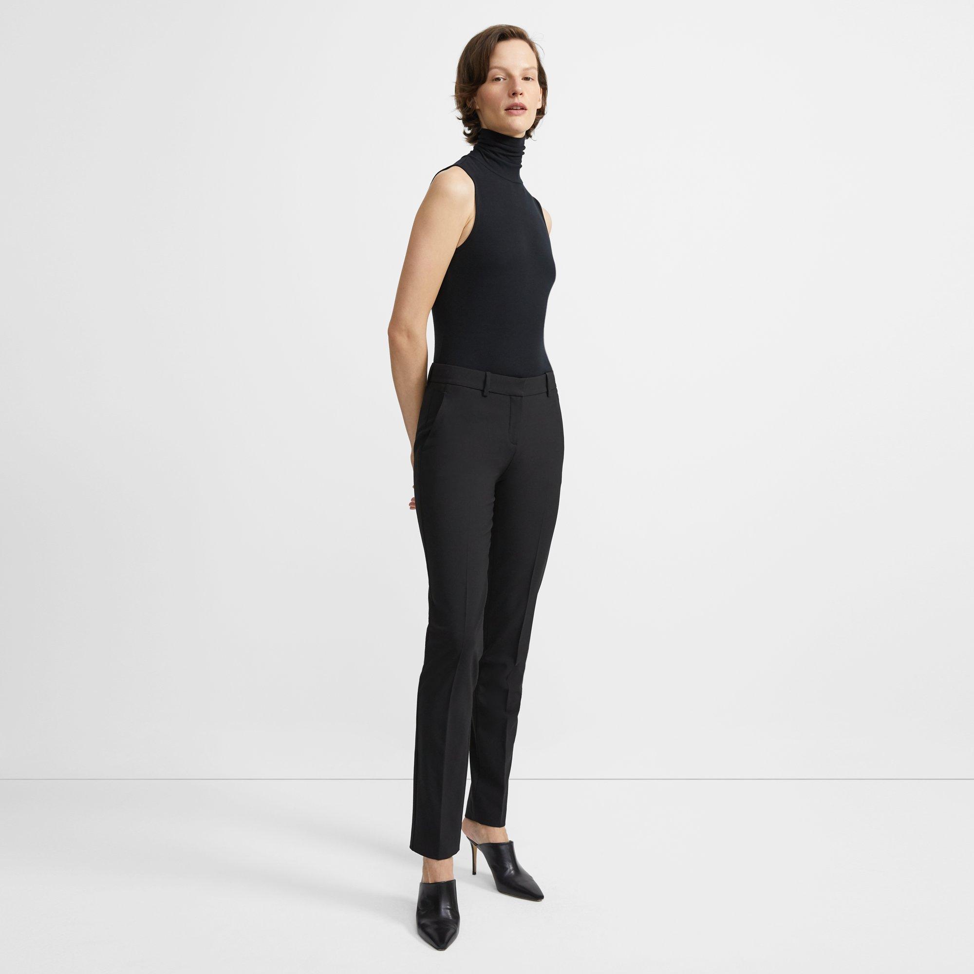 theory stretch wool slim pant