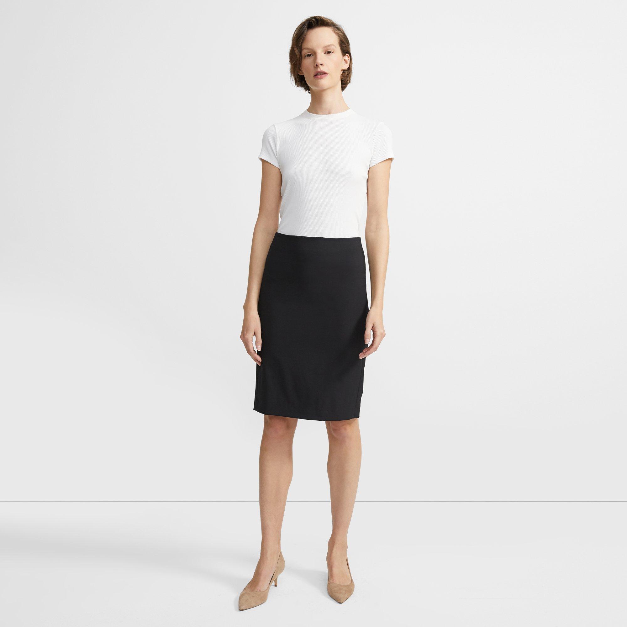 stretch pencil skirt