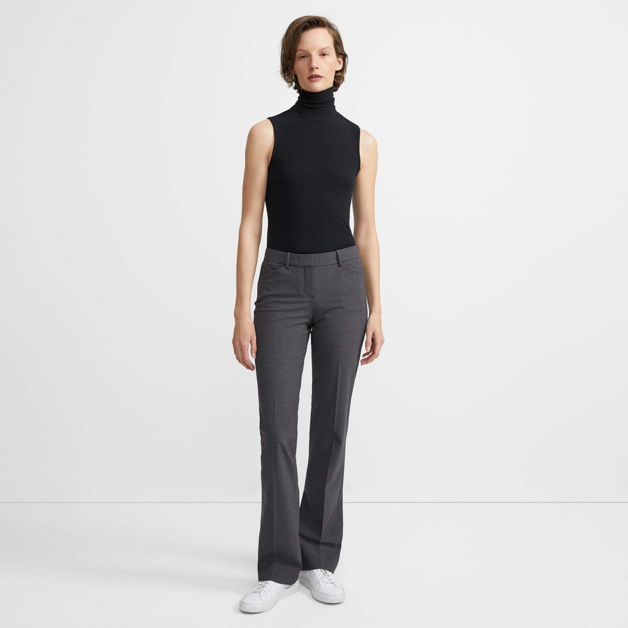 Sleeveless Rib Turtleneck Top 0 - click to view larger image