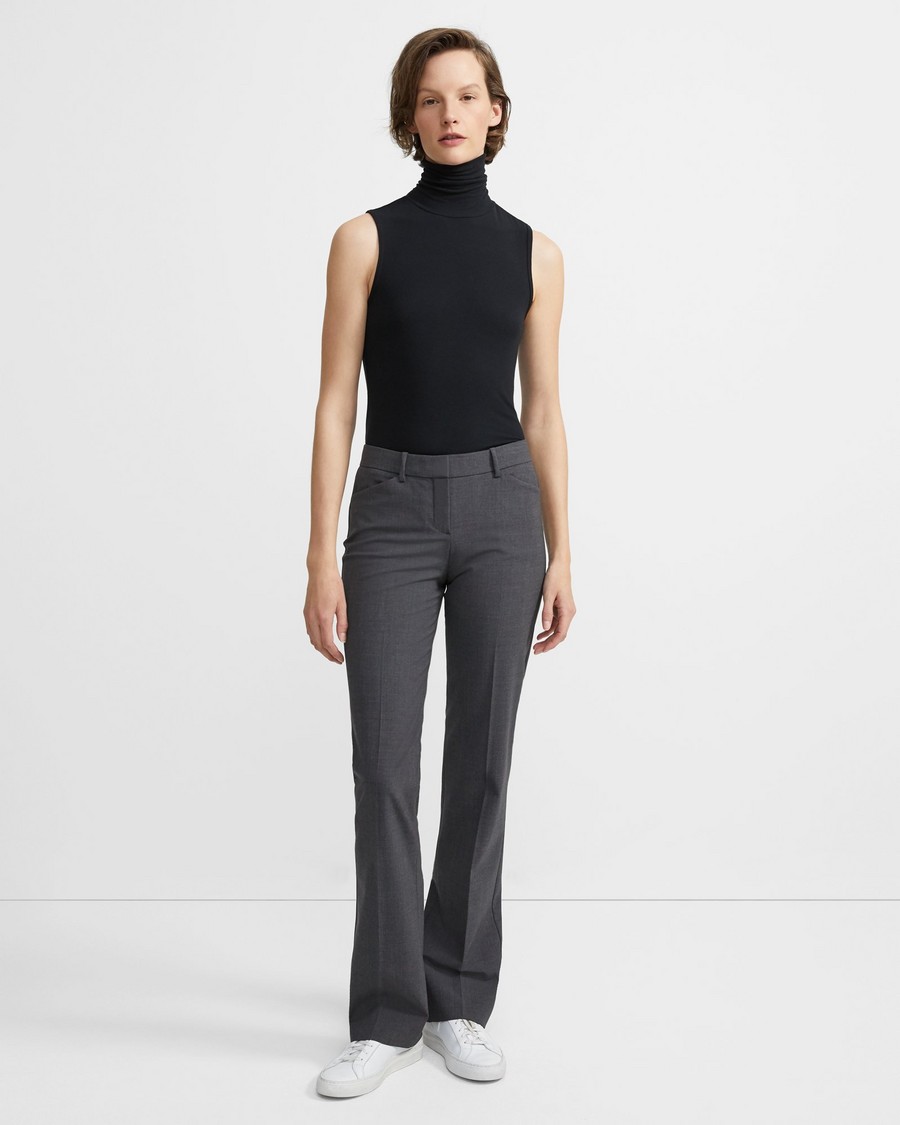 Sleeveless Rib Turtleneck Top 0 - click to view larger image