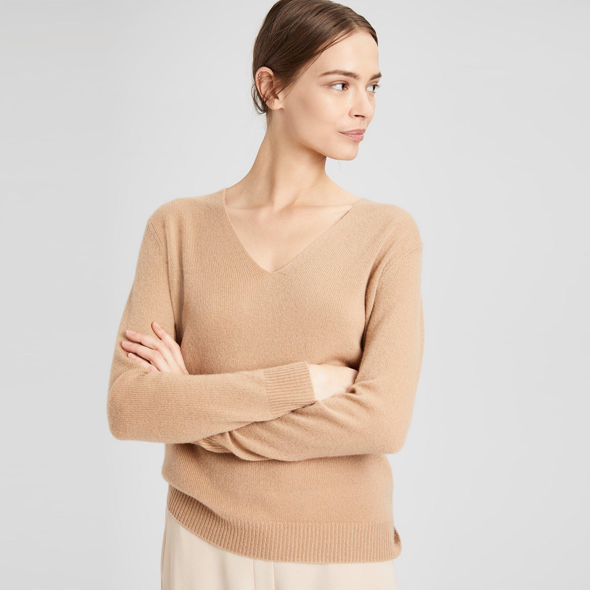 Feather Cashmere V-Neck Sweater | Theory