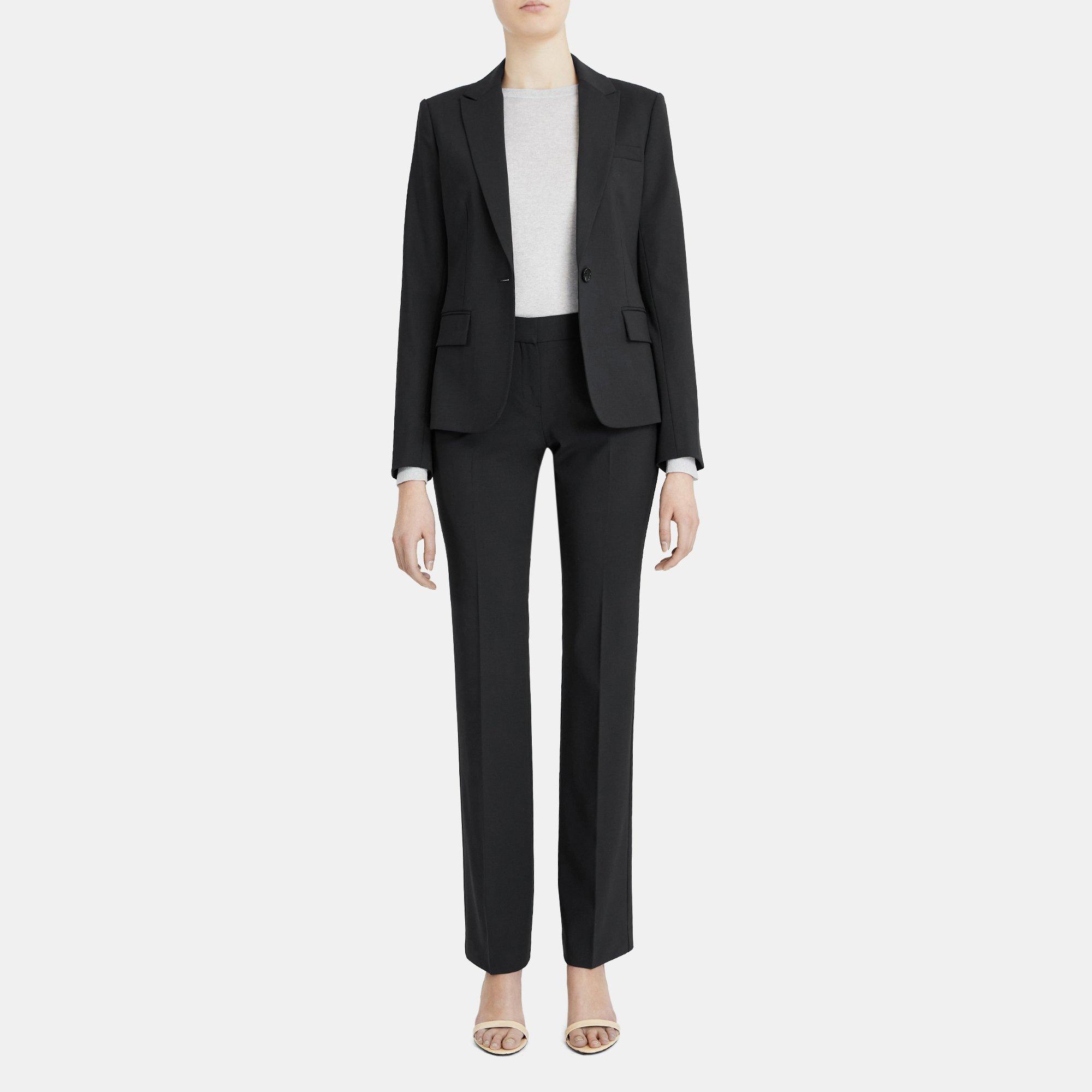 work from home outfit Nordstrom stretch blazer.