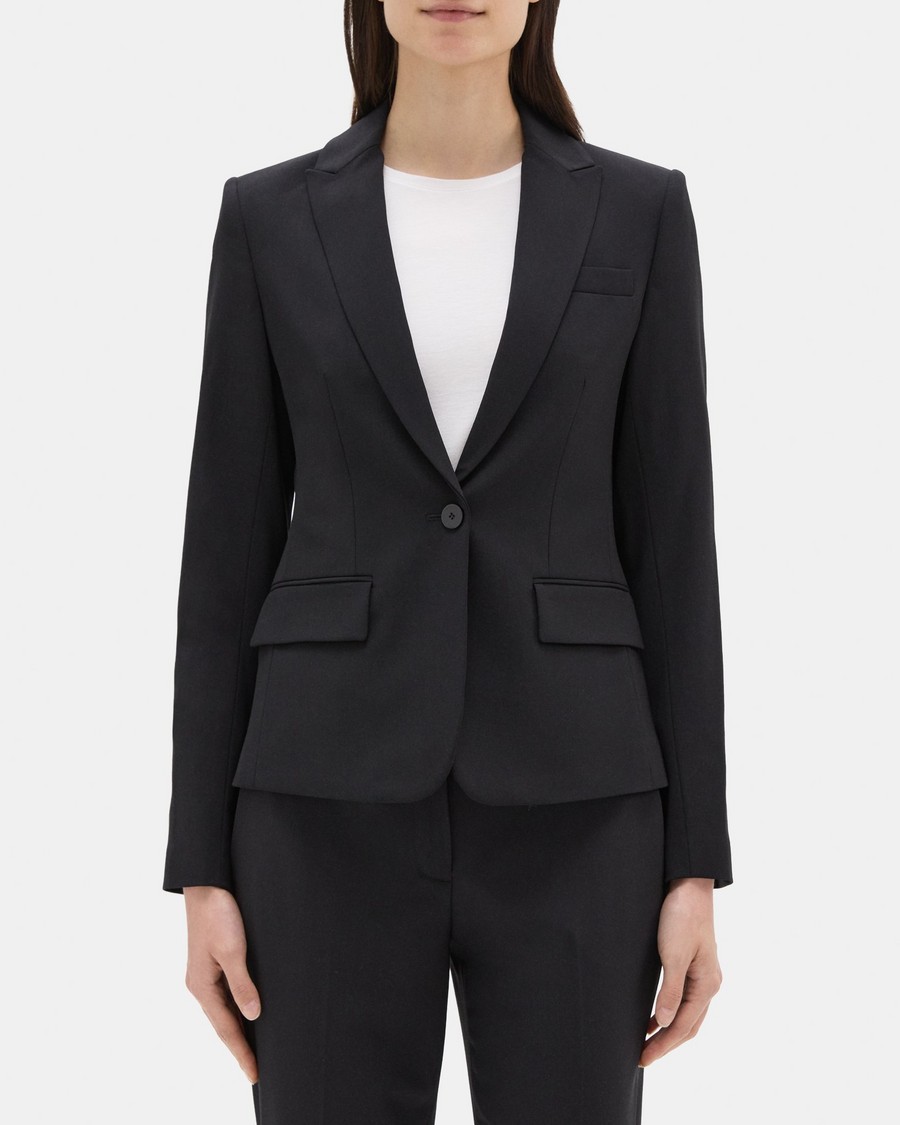 work from home outfit Nordstrom stretch blazer.