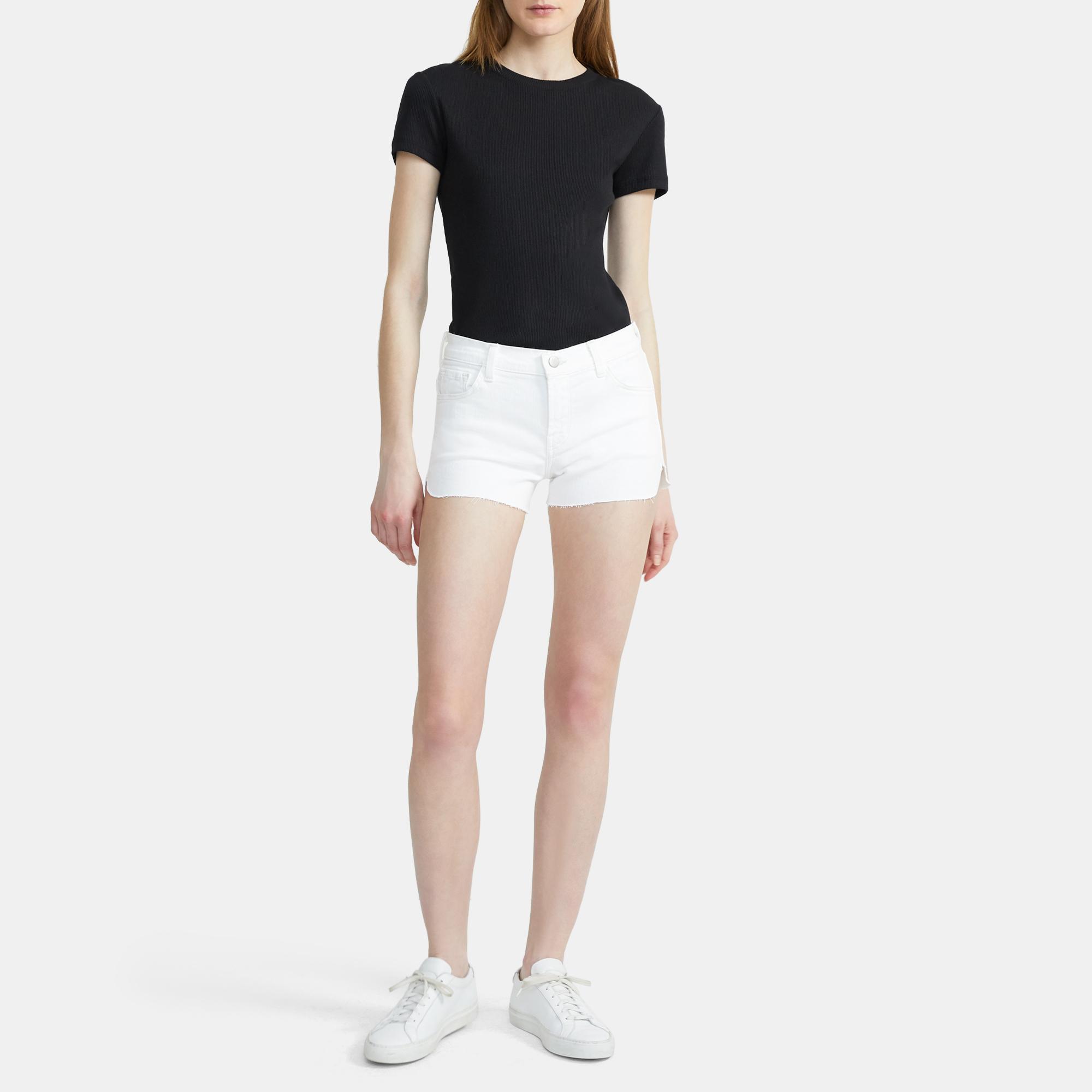 J Brand 1044 Mid-Rise Shorts 0 - click to view larger image