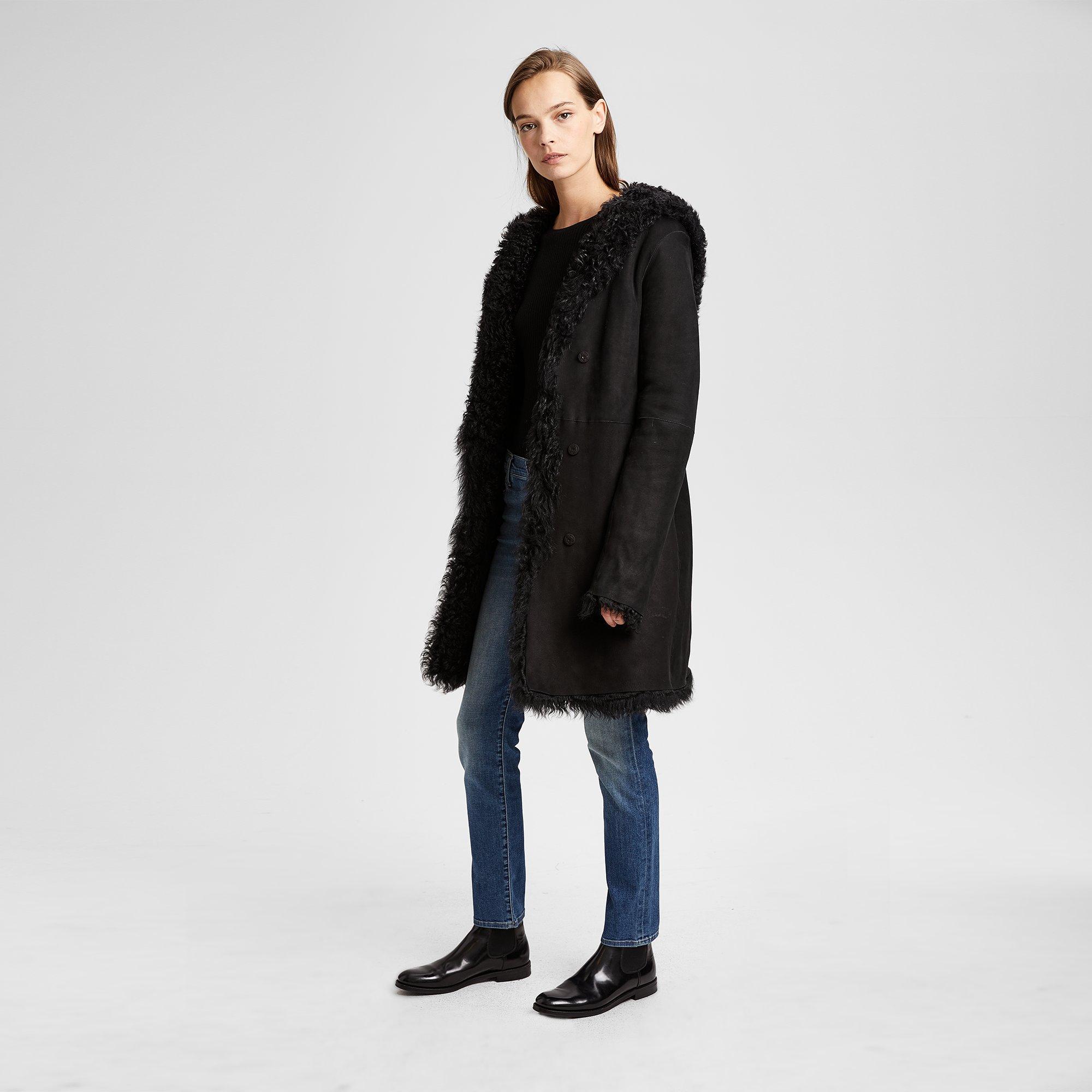 Reversible Shearling Coat Theory