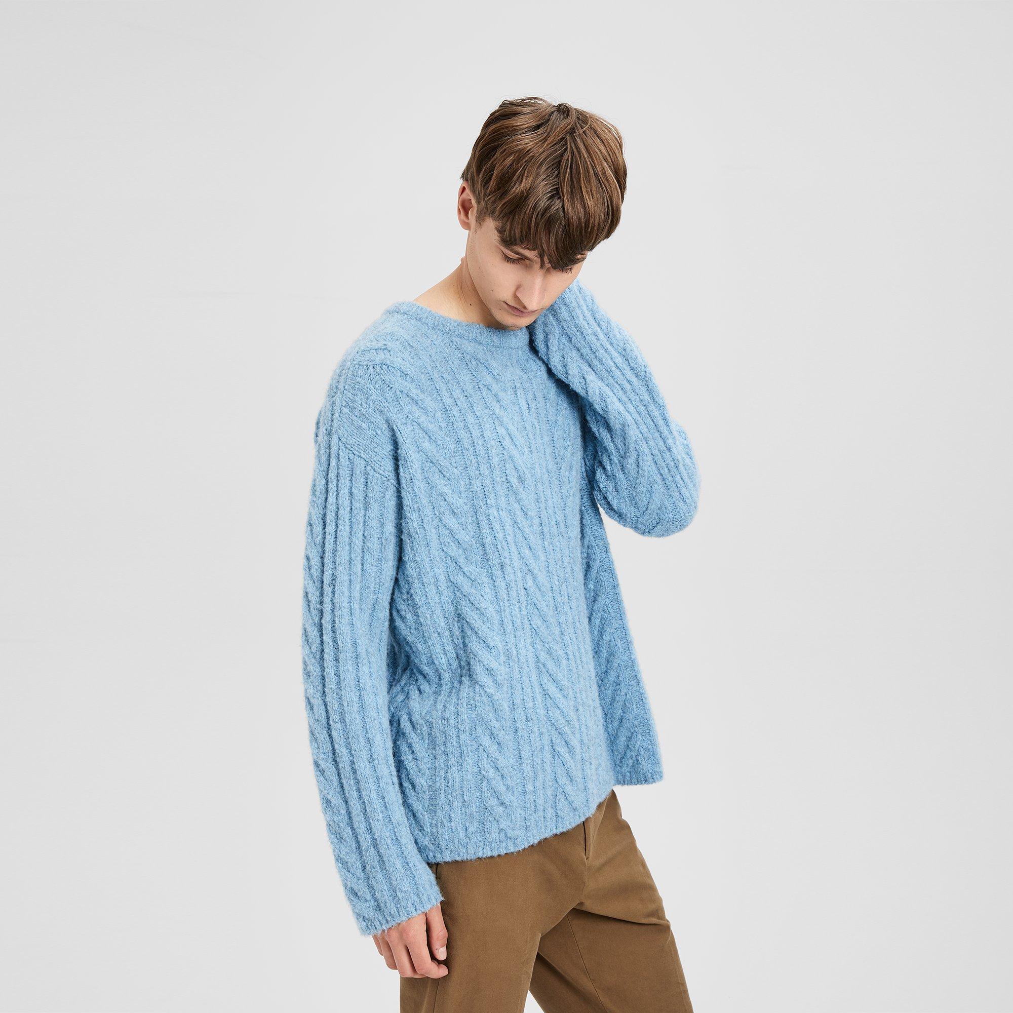 Alpaca Cable Knit Sweater